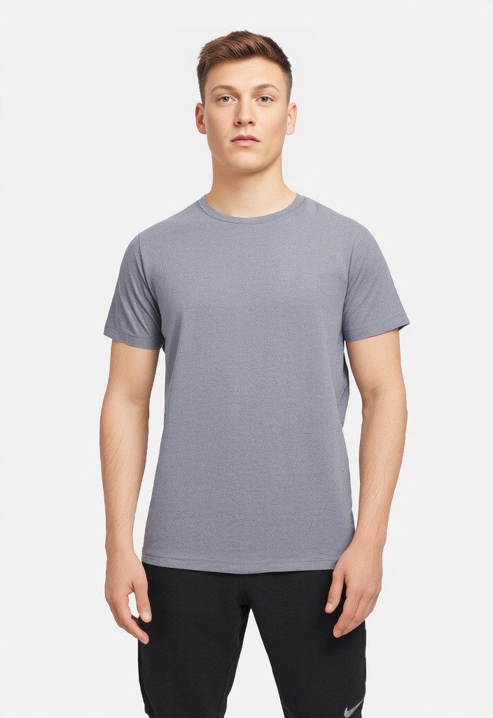 Jack & Jones Rundhalsshirt JJEORGANIC MELANGE TEE SS O-NECK NOOS in Melange Optik