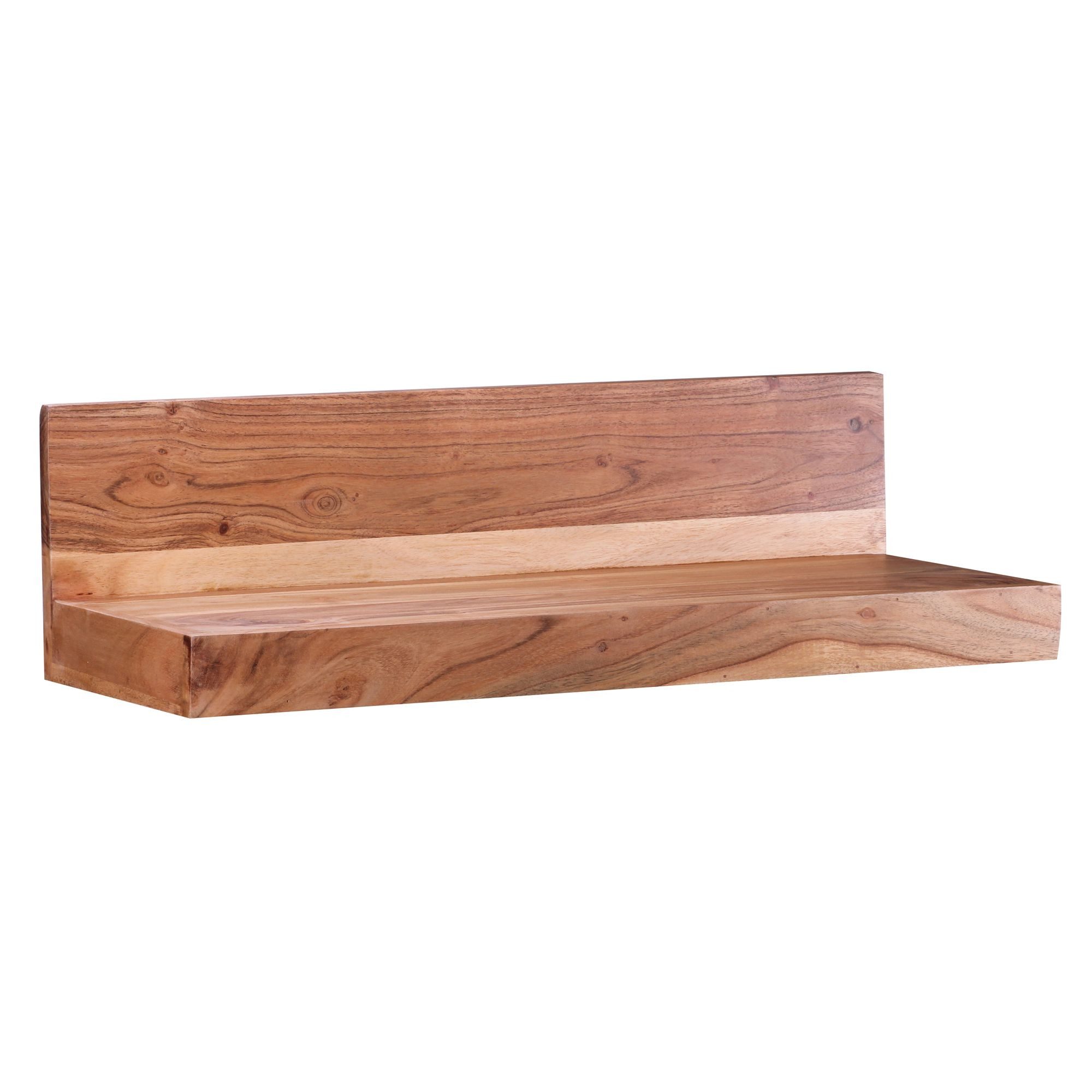 FINEBUY Wandregal SuVa2532_1, Hängeregal modern Wandboard Echtholz Regal, M günstig online kaufen