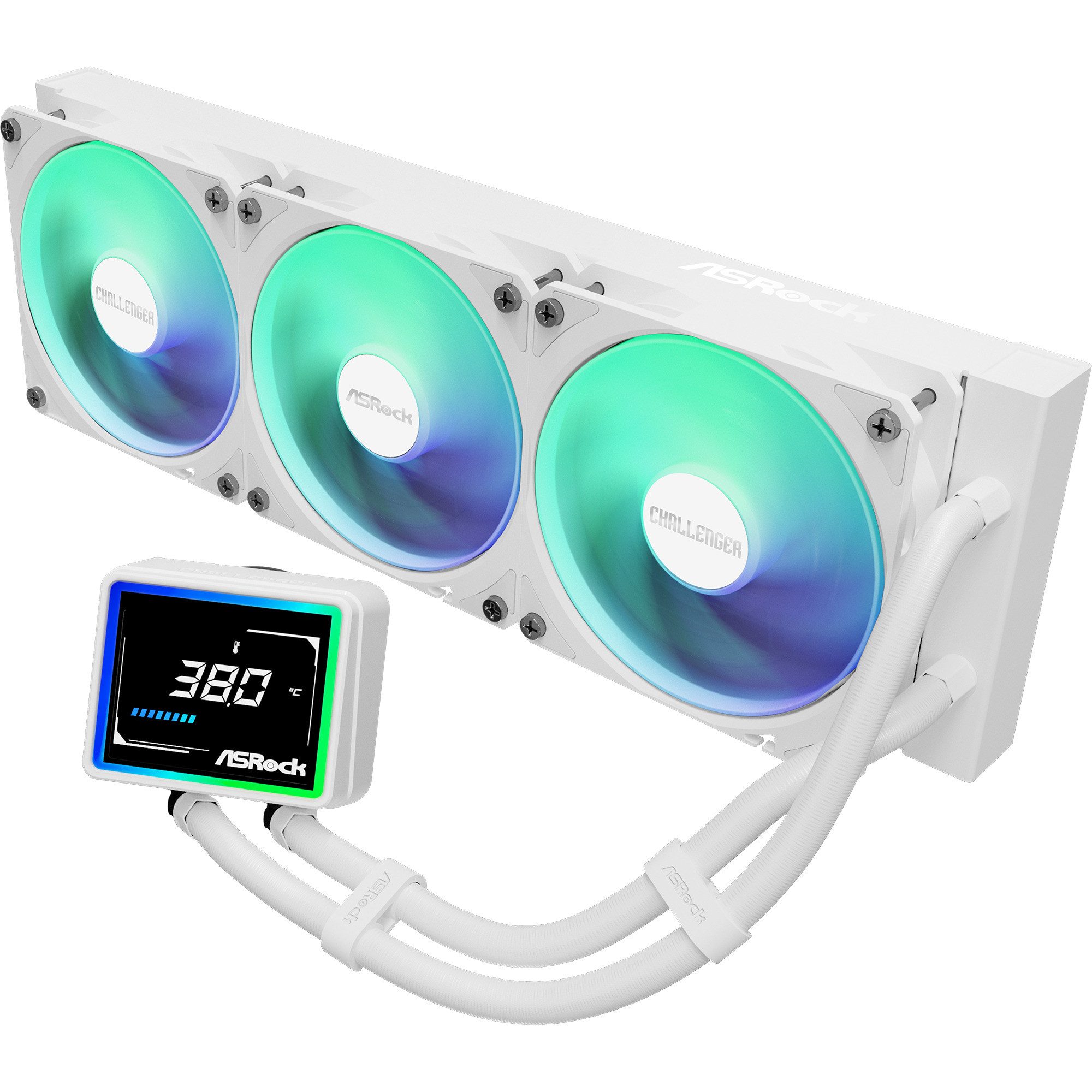 Asrock CPU Kühler ASRock Challenger White 360 Digital, Wasserkühlung