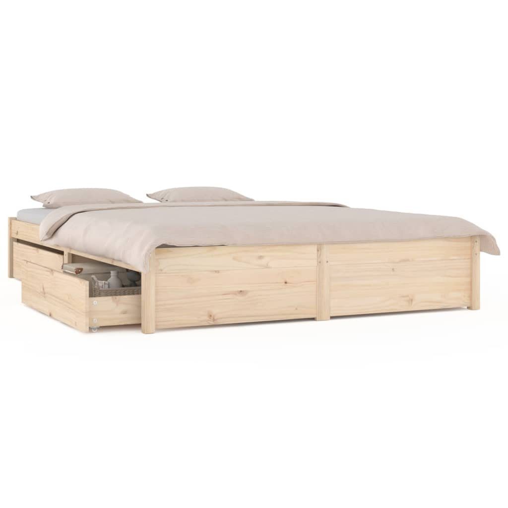 vidaXL Bett Bett mit Schubladen 180x200 cm