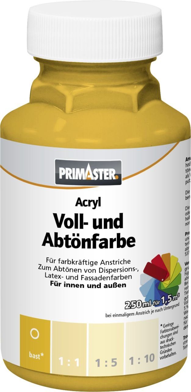 Primaster Vollton- matt ml und bast Voll- und 250 Abtönfarbe Primaster Abtönfarbe