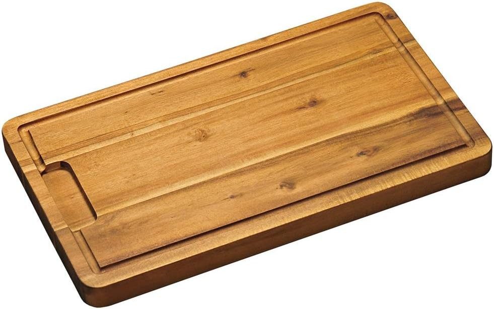 Tranchierbrett Tranchierbrett 45x27x3cm aus Akazie, Holz, braun