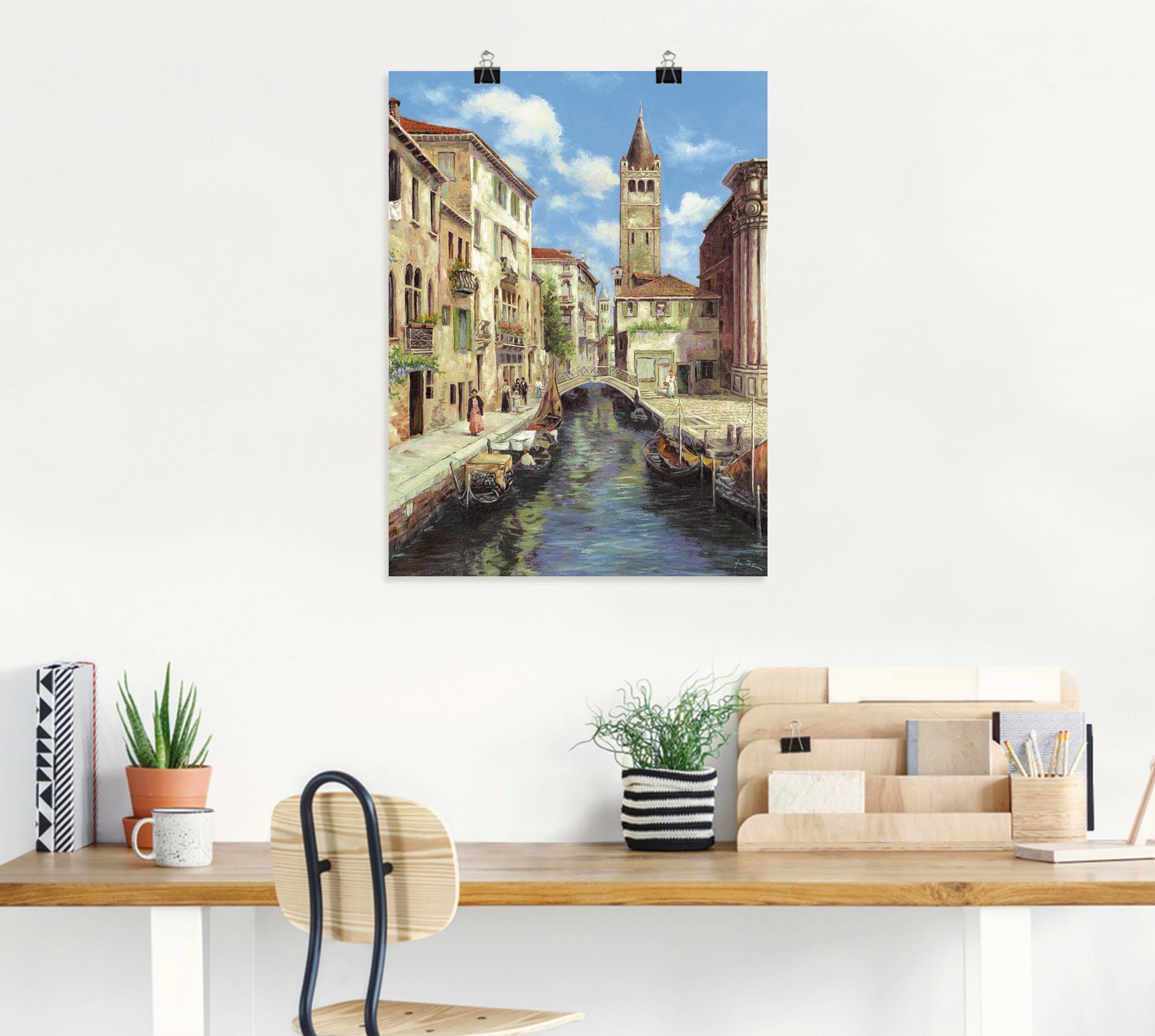 oder St), versch. Artland Größen Venedig Alubild, Wandaufkleber in Venedig, Leinwandbild, Wandbild als (1 Poster
