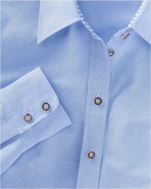 Luis Steindl Trachtenbluse Bluse mit Vichykaro-Details