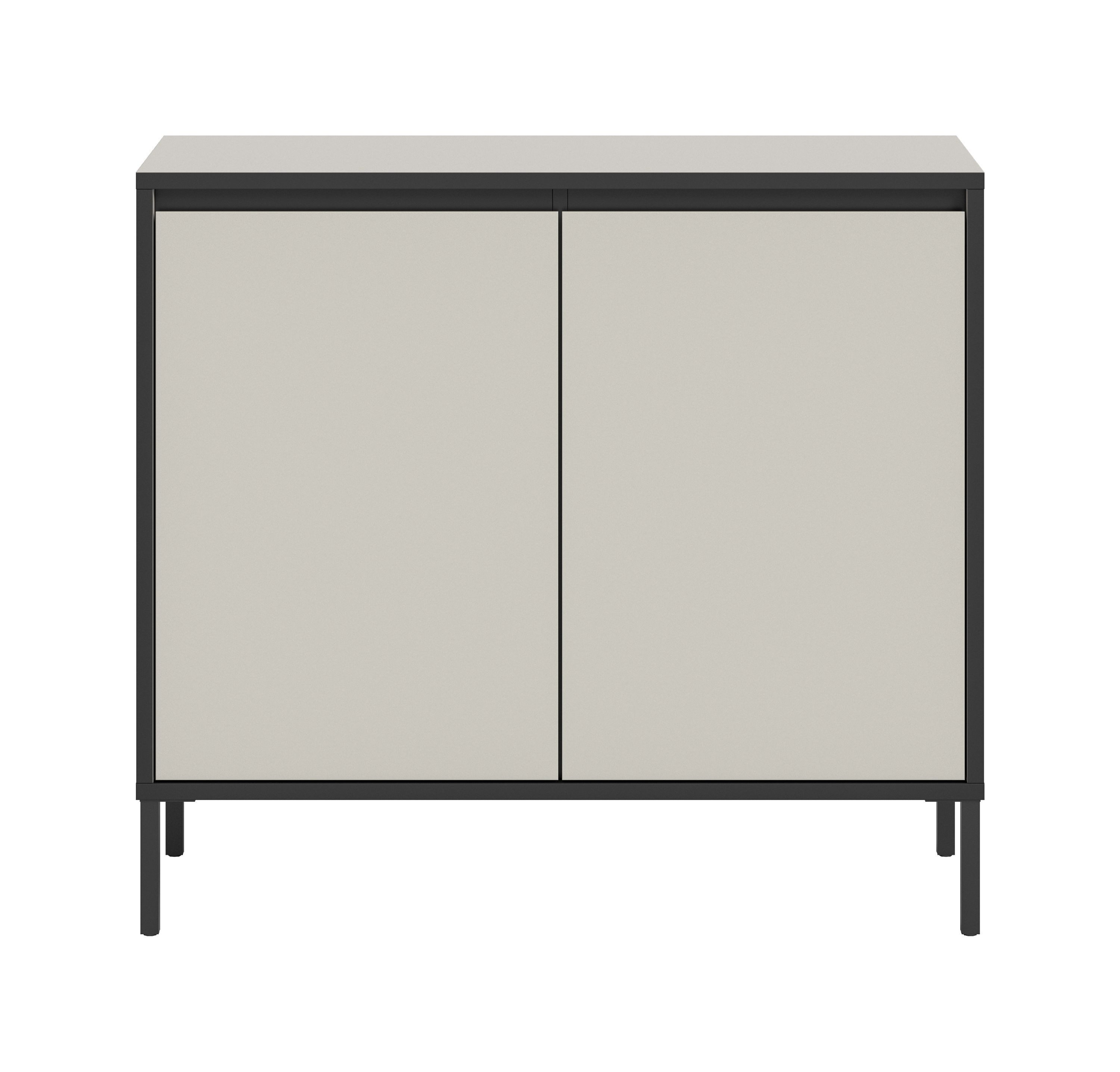 xonox.home Kommode Tron, Kaschmir Nachbildung Melamin beschichtet modern 92x83x38 cm