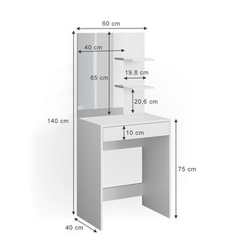 Vicco Schminktisch Frisiertisch Schminkkommode ISABELLE Kommode