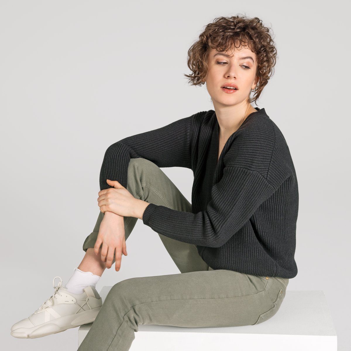 trueStory Strickjacke ALFREY Kuschelig weiche Bio-Merinowolle günstig online kaufen