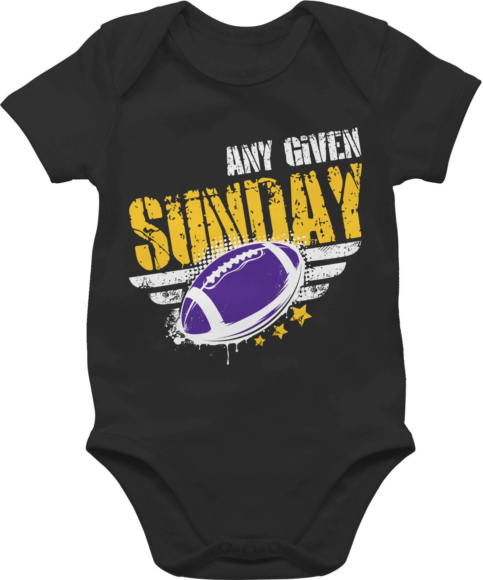 Shirtracer Shirtbody Any Given Sunday Football Minnesota Sport & Bewegung Baby 1 Schwarz