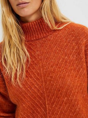 SELECTED FEMME Strickpullover Damen Rollkragenpullover mit Alpaka (1-tlg)