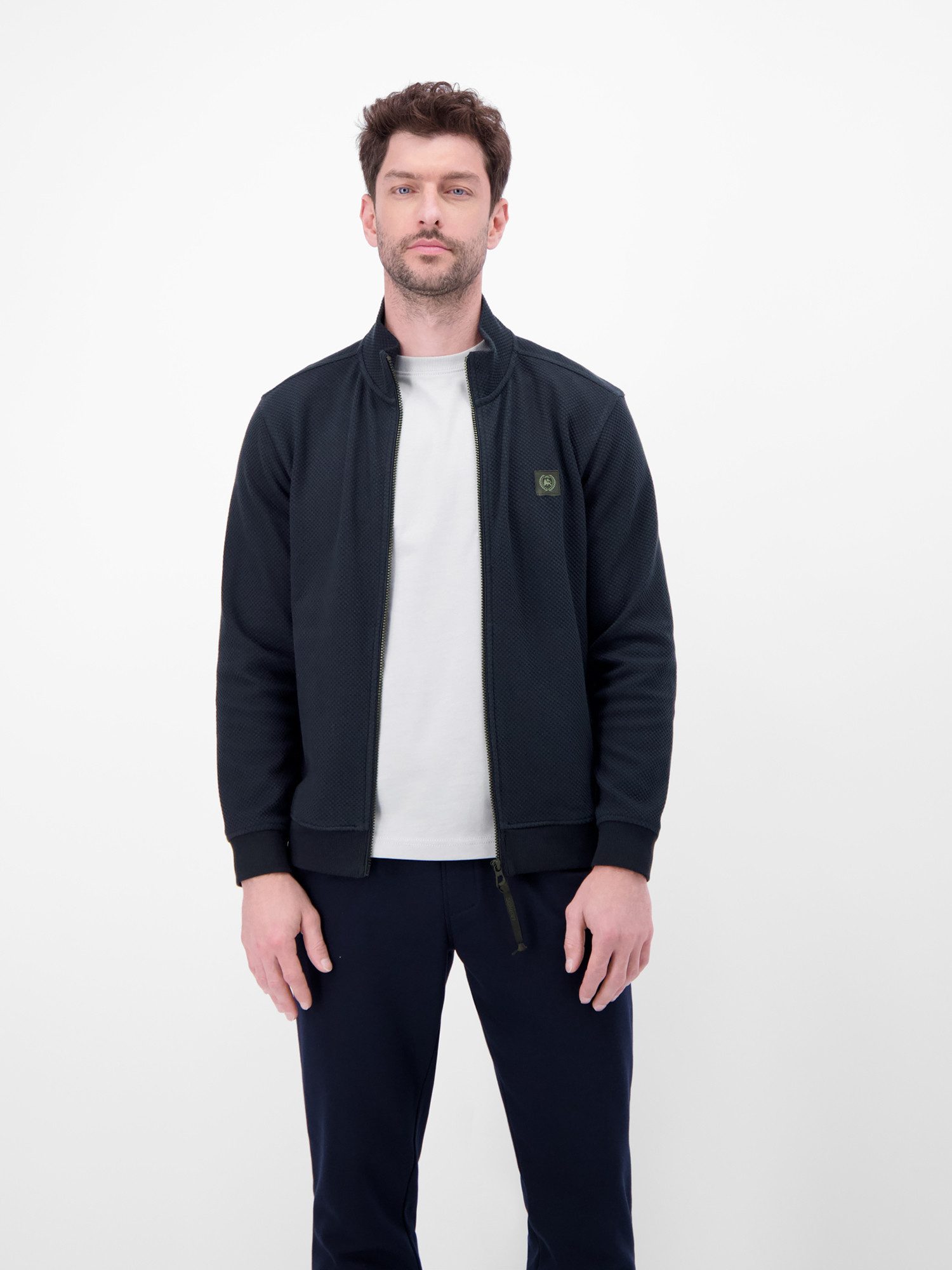 LERROS Sweatjacke Sweatjacke aus flexiblem Baumwollmischgewebe – Bild 4 von 5