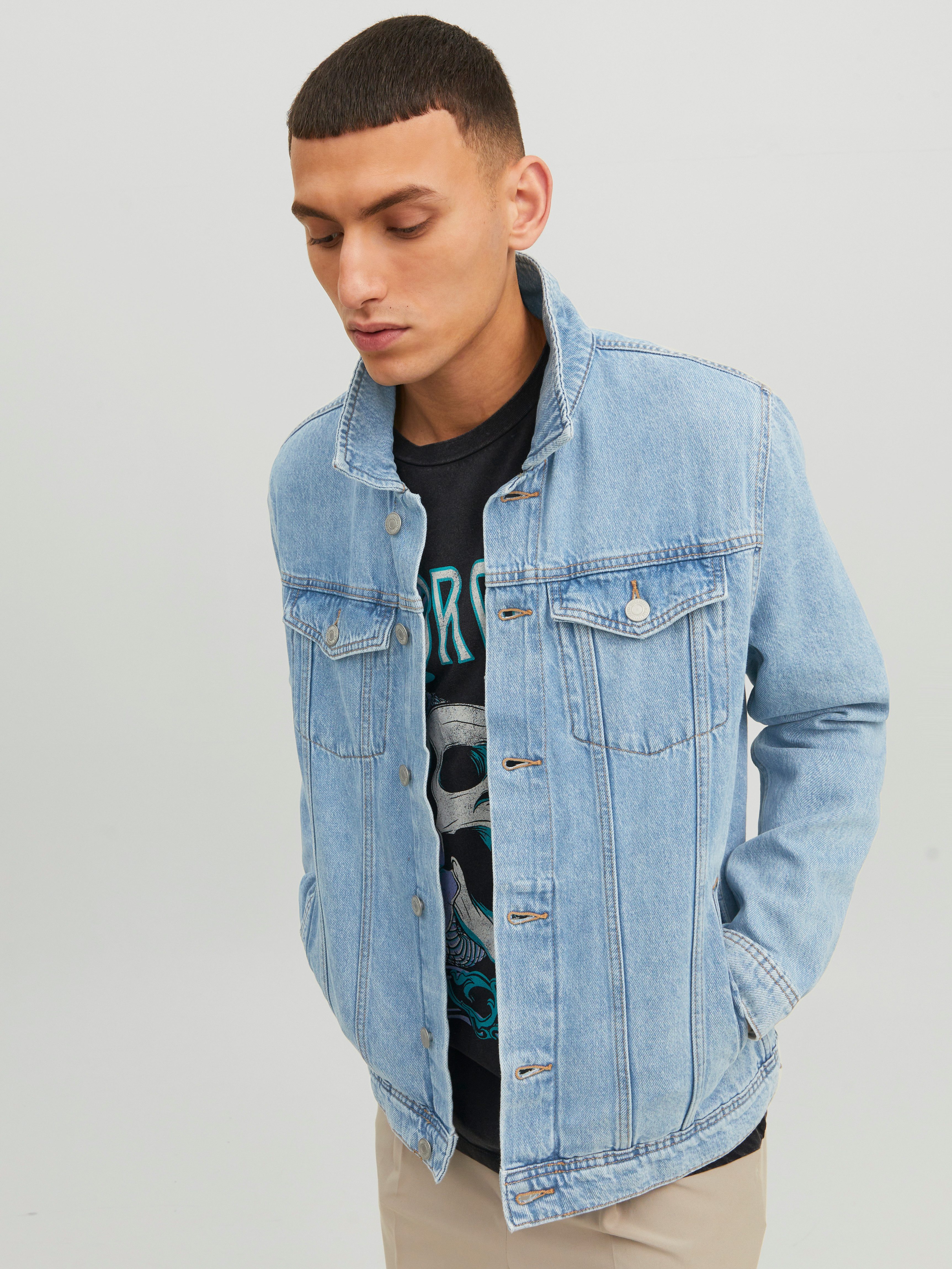 Jack & Jones Jeansjacke JJIJEAN Denimjacke, ideal für Frühling, mit Knopfle günstig online kaufen
