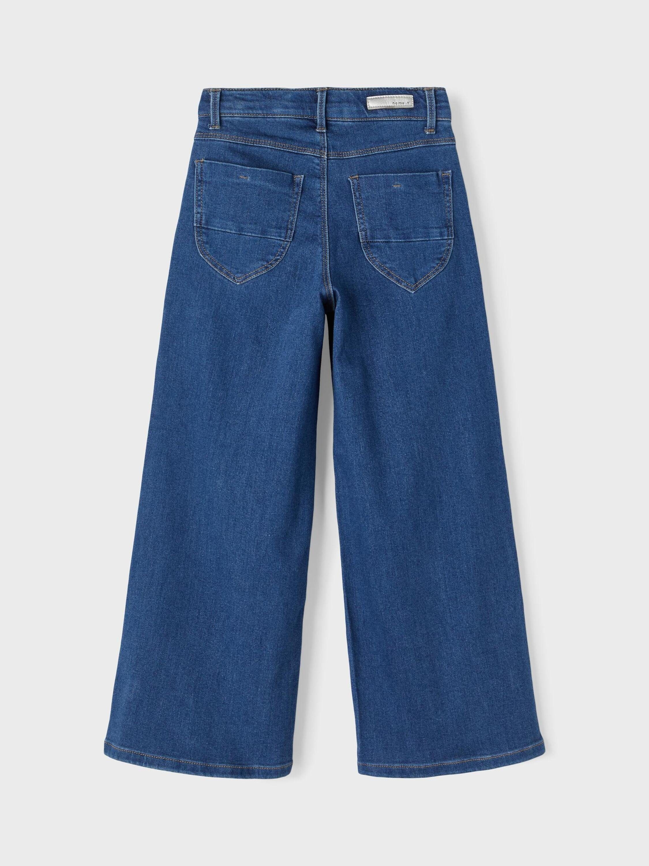 Weite Jeans Bella blue (1-tlg) denim Name medium It Falten