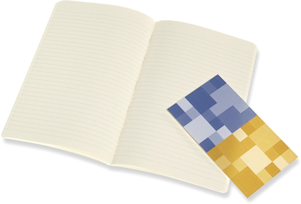 Notizbuch Notizheft Volant Large A5 liniert Softcover VE=2 Stück vergissmeinnich