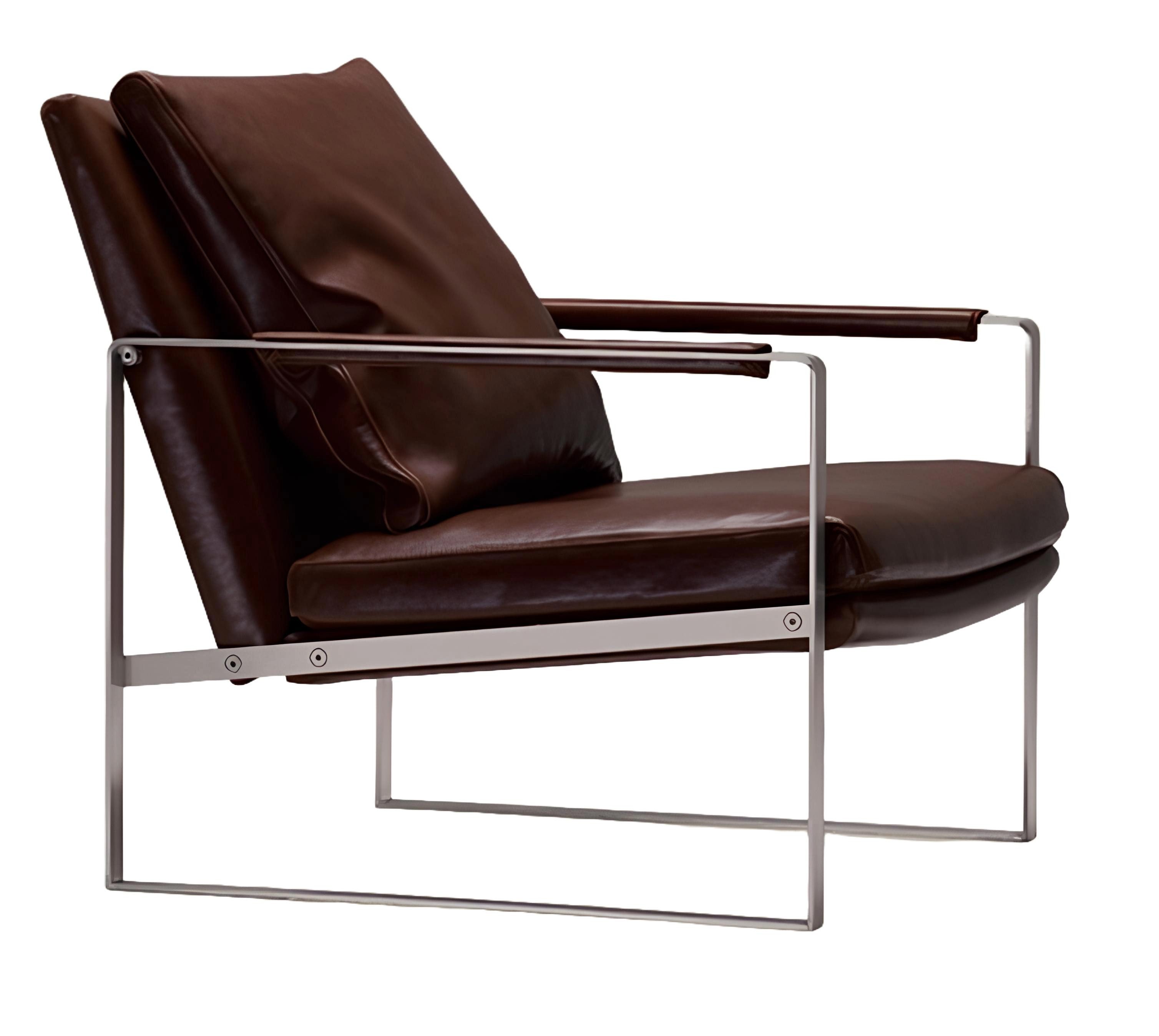 JVmoebel Loungesessel Крісла Design Couch Sofa Relax Braun Leder Lounge Club Sitzer (Sessel), Made in Europa