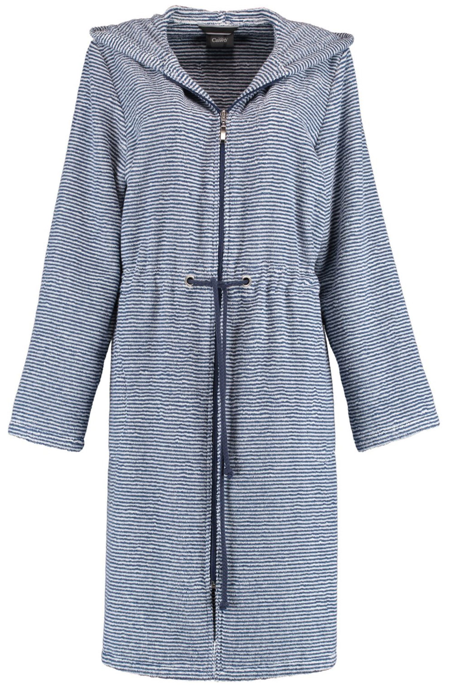 Cawö Damenbademantel Cawö Damen Bademantel Reißverschluss Kapuze, Baumwolle günstig online kaufen