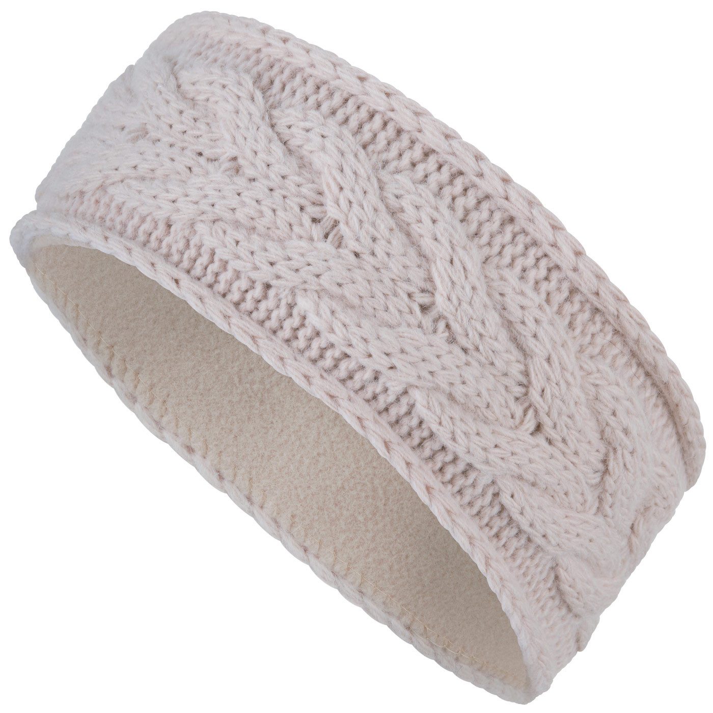 compagno Stirnband (1-St) Strick-Stirnband gefüttert Damen Ohrenschützer Band Kopfband Winter
