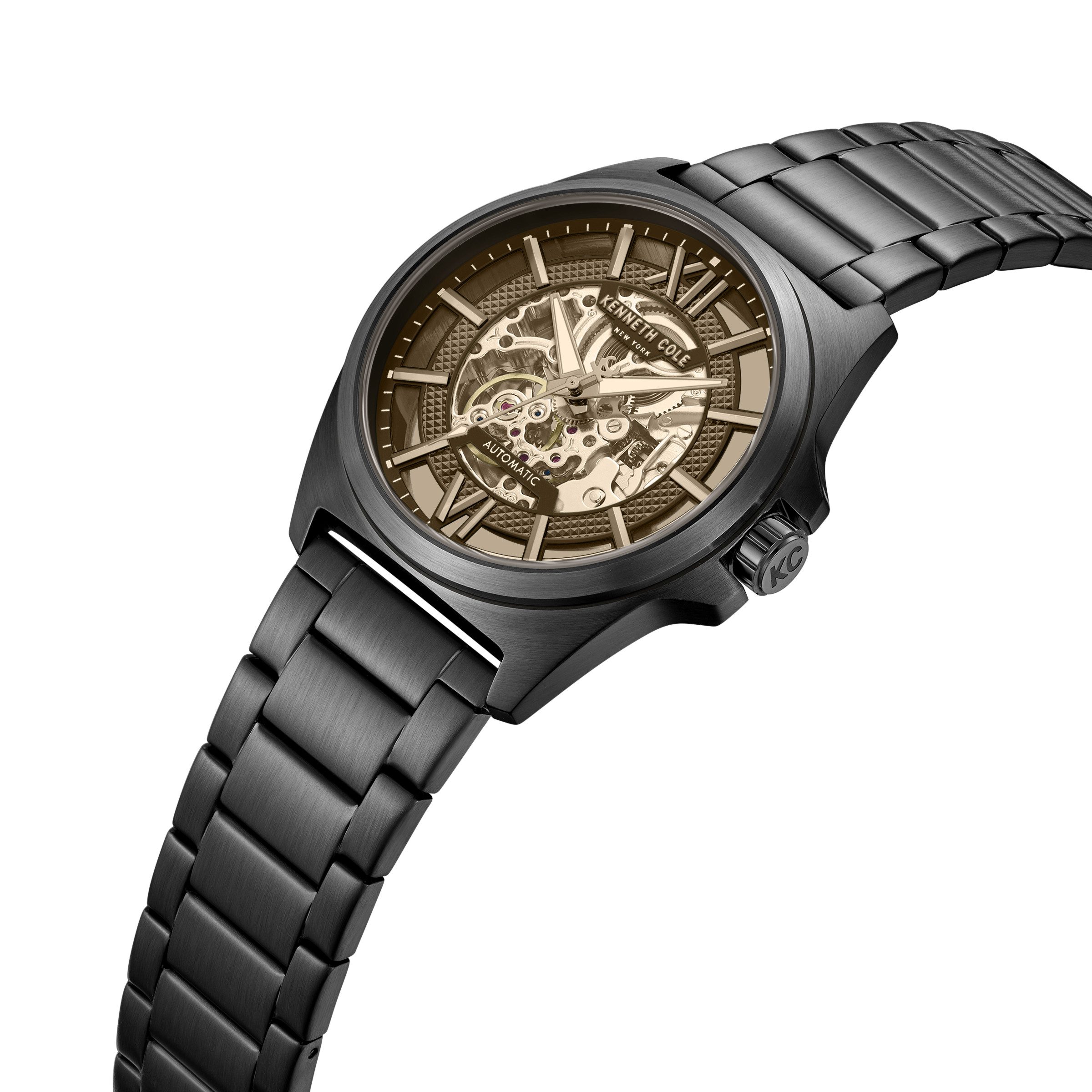 Kenneth Cole Automatikuhr Automatikuhr Herrenuhr 44 mm Automatik Herren