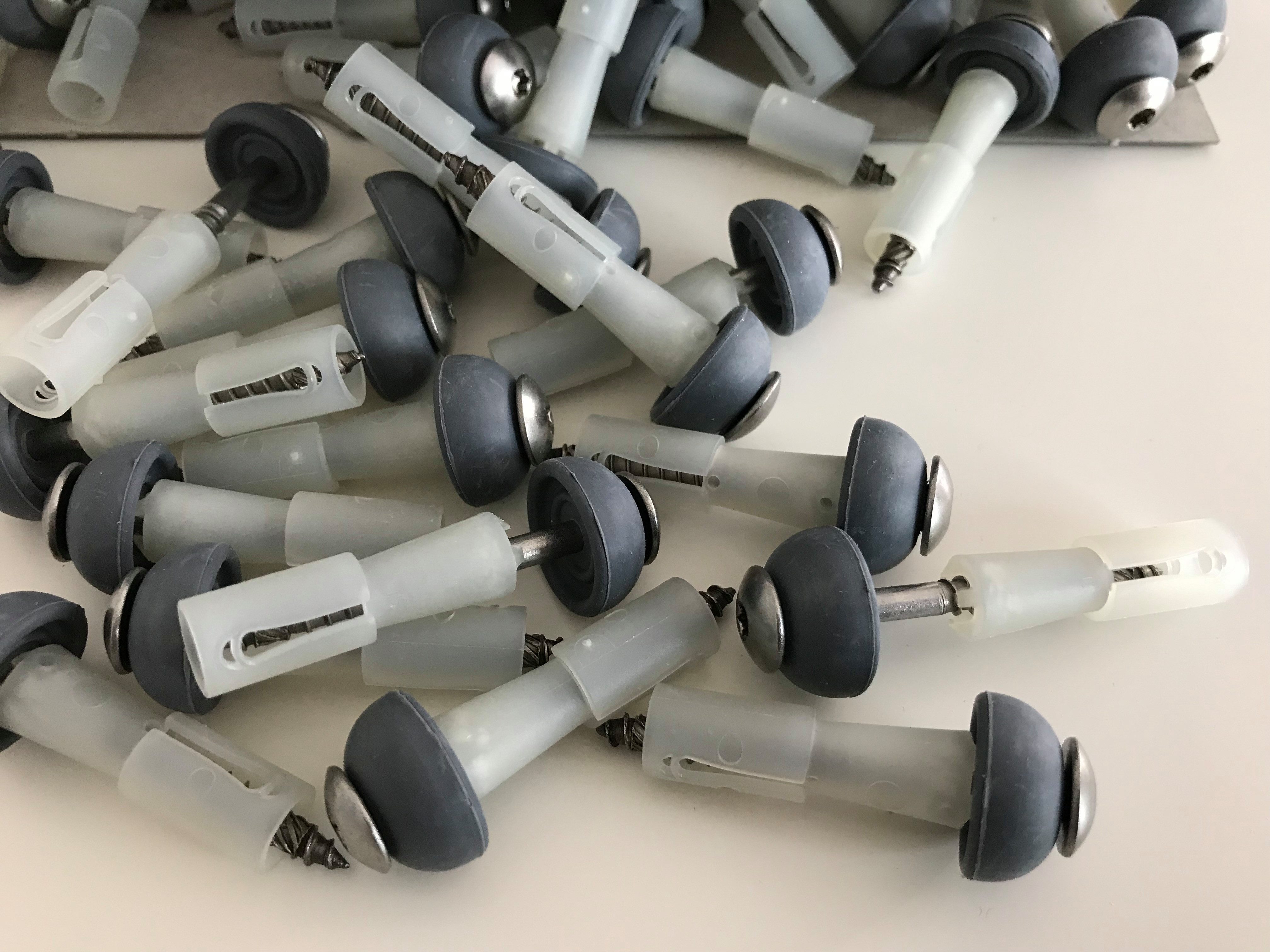 REISSER-Schraubentechnik GmbH Abstandshalter DSH2 Abstand Set aus V2A zur Befestigung von Well- und Trapezplatten (100-St) Abstandshalter