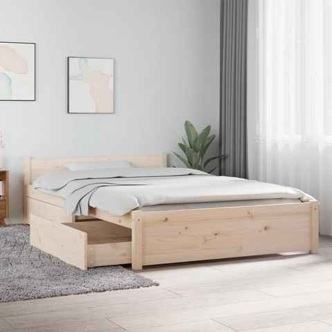 vidaXL Bett Bett mit Schubladen 120x190 cm