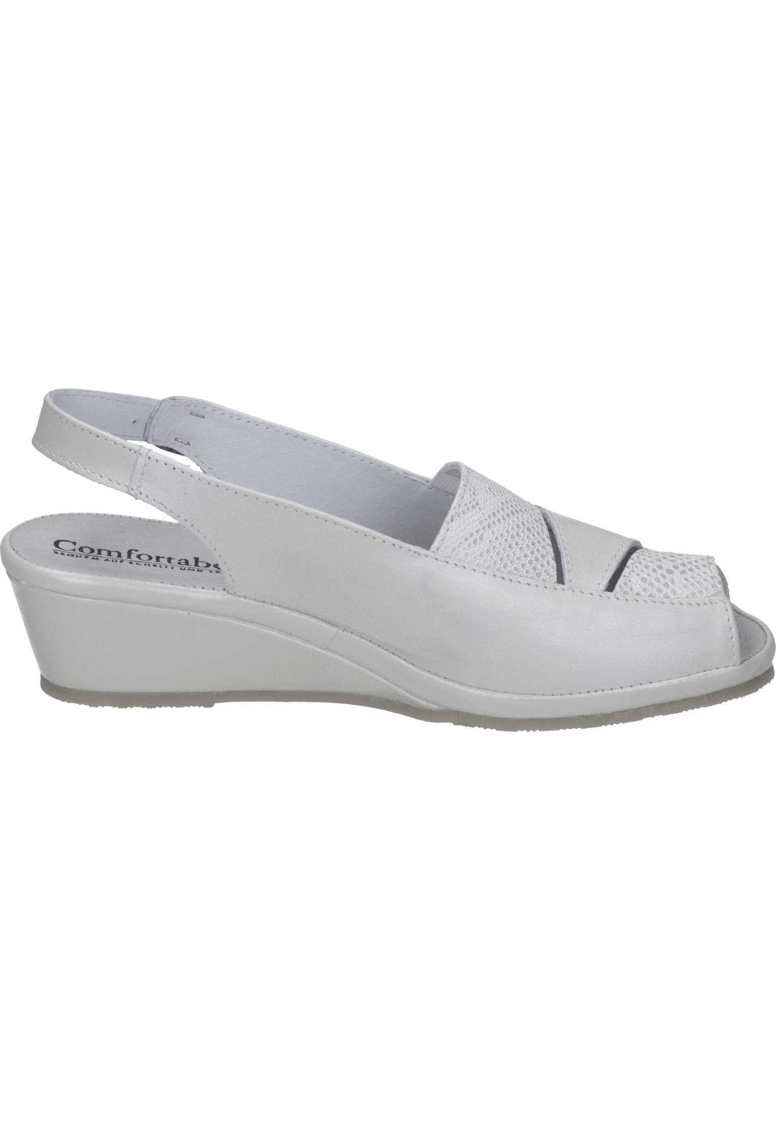 Comfortabel Sandalen Sandale Gummizug mit weiß