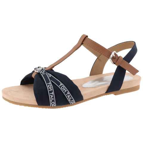 TOM TAILOR Sandalette, Sommerschuh, Sandale, Blockabsatz, mit verstellbarer Schnalle