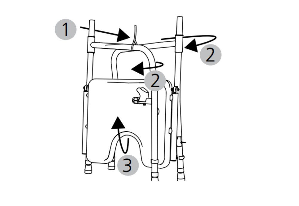 Dietz Group Duschstuhl Duschstuhl 9400-A, faltbar, Rutschfester und Höhenverstellbarer Duschstuhl