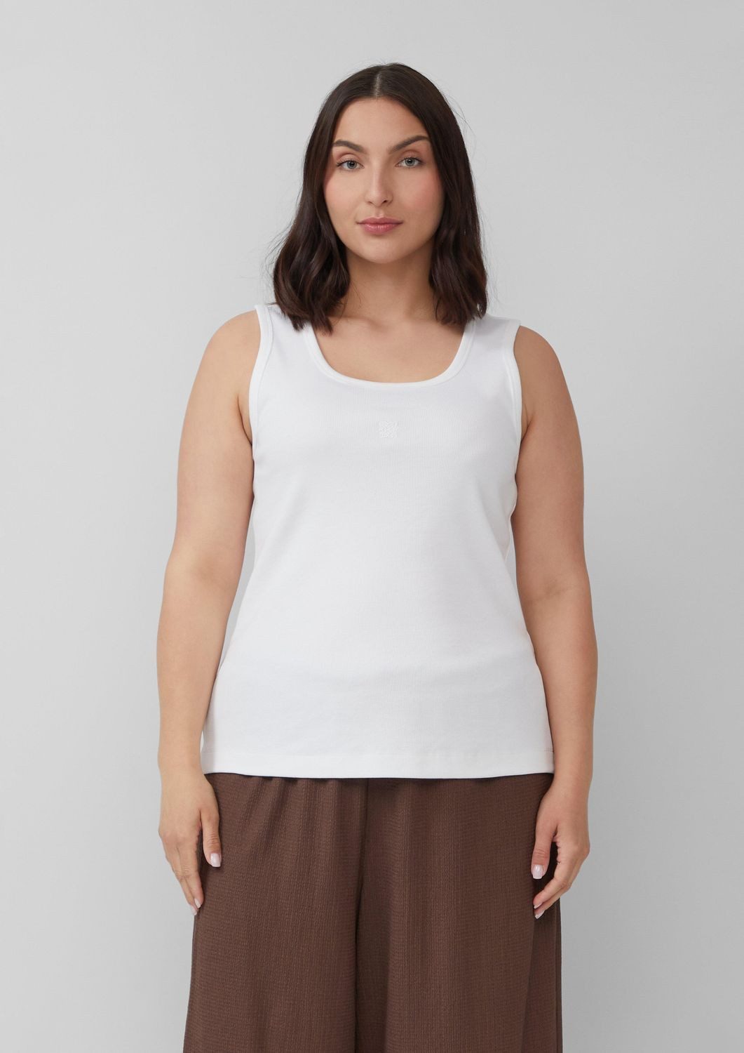 s.Oliver T-Shirt CURVE ärmellos, Rundhals, breite günstig online kaufen