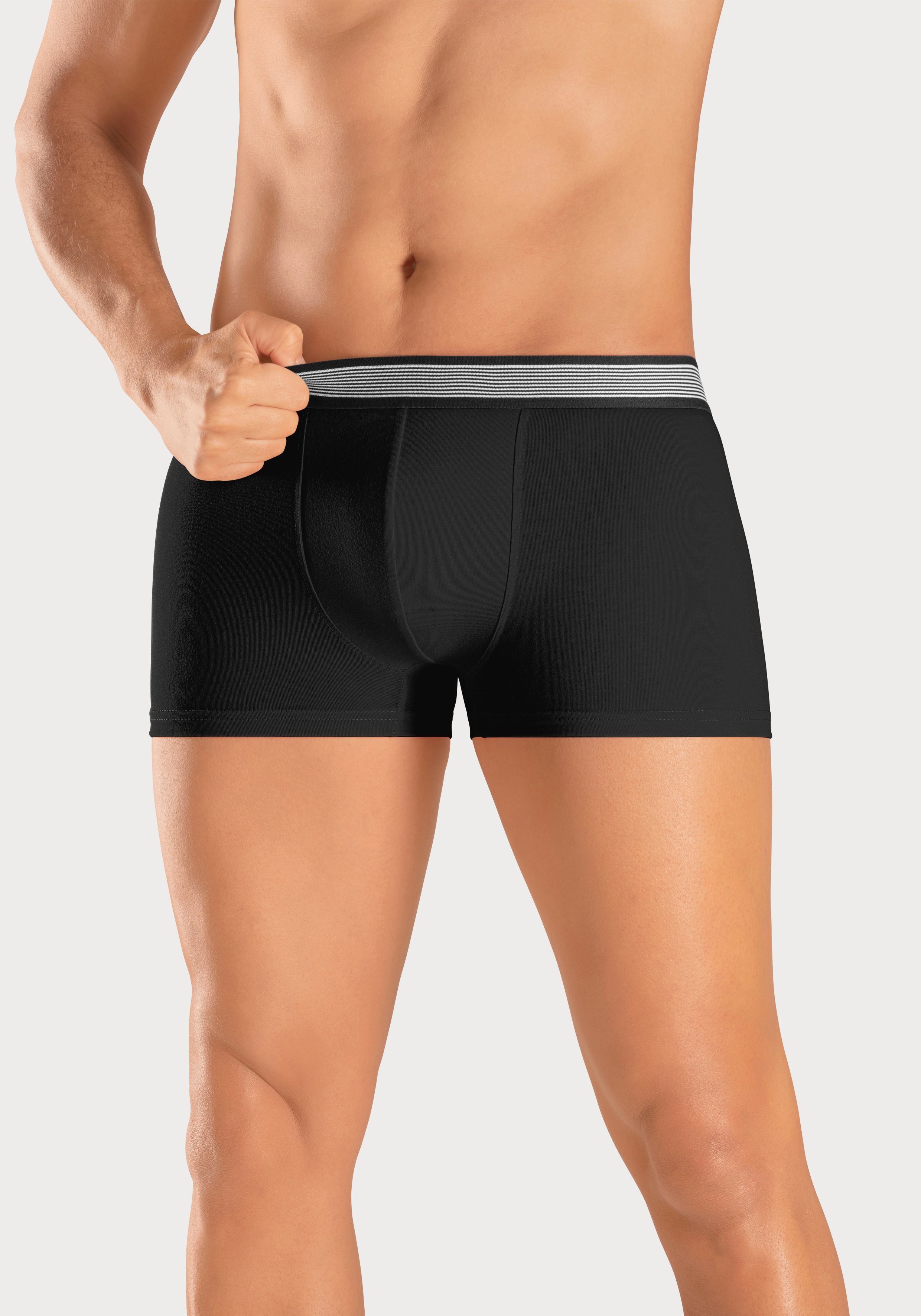 H.I.S Boxer Boxershorts für Herren (Packung, 4-St) mit gestreiftem Webbund – Bild 2 von 5