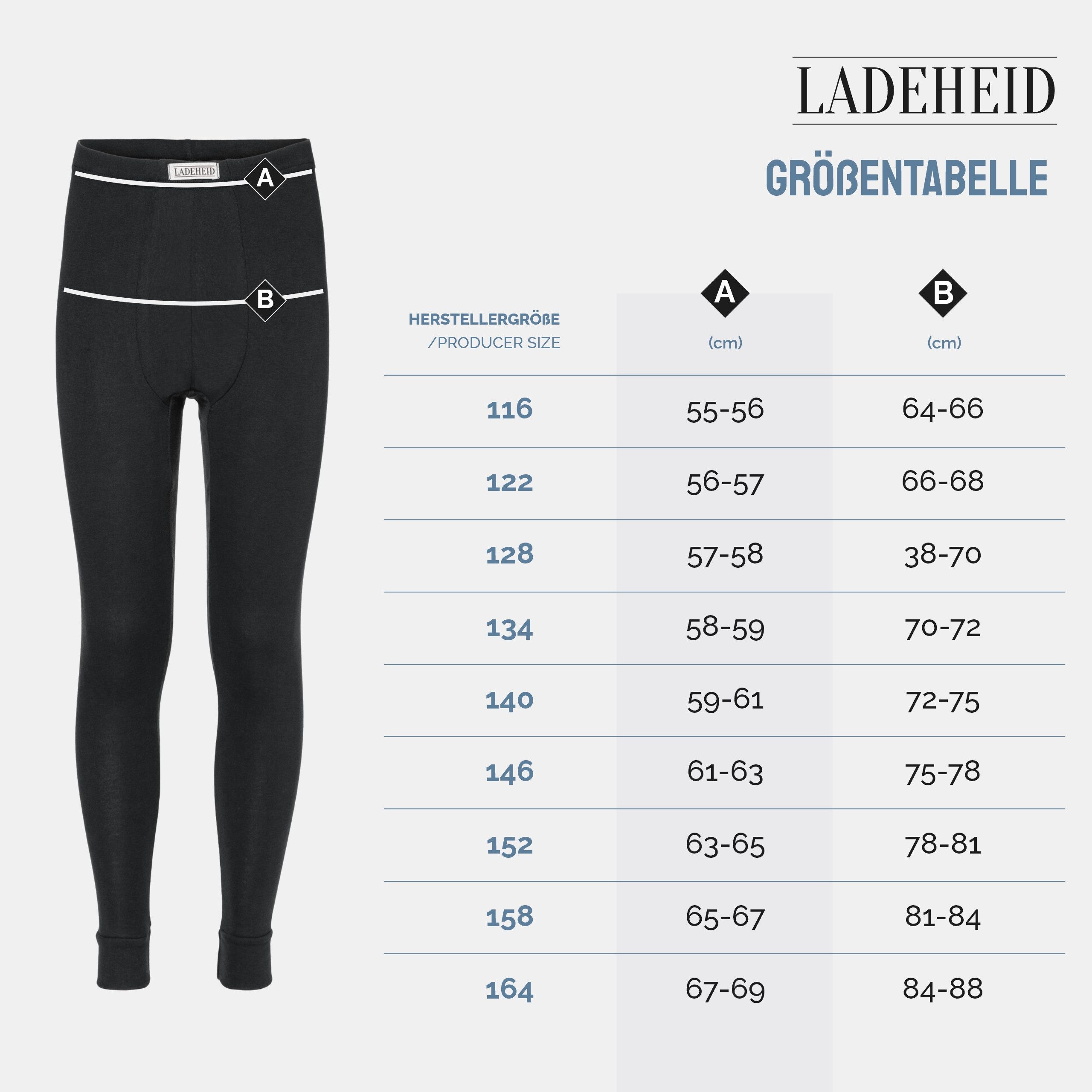 Ladeheid Lange Unterhose Kinder Jungen Lang Thermounterhose LA40-248 (1-St) – Bild 5 von 5