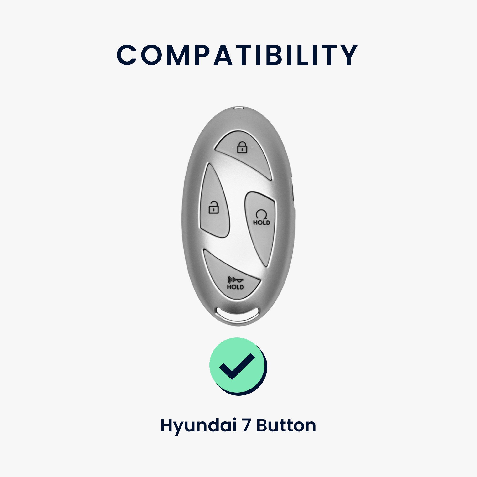 kwmobile Schlüsseltasche Hülle für Hyundai 7-Tasten günstig online kaufen