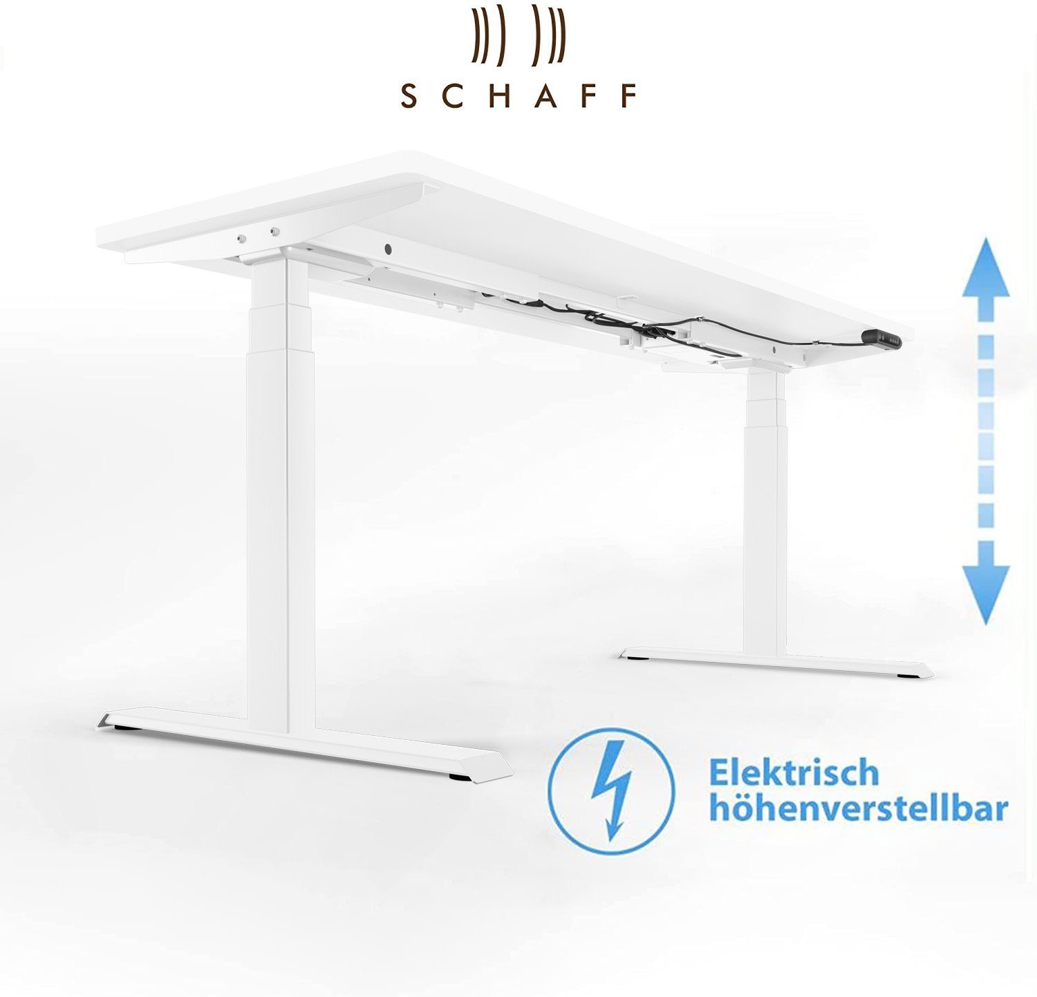Schaff Schreibtisch Stehtisch elektrisch höhenverstellbar REC 120x60 cm