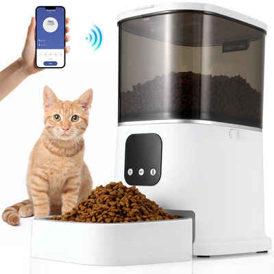 TLGREEN Katzen-Futterautomat Smart Futterautomat Katze & Hund, 6L Katzenfutter Automat 2,4 G WiFi