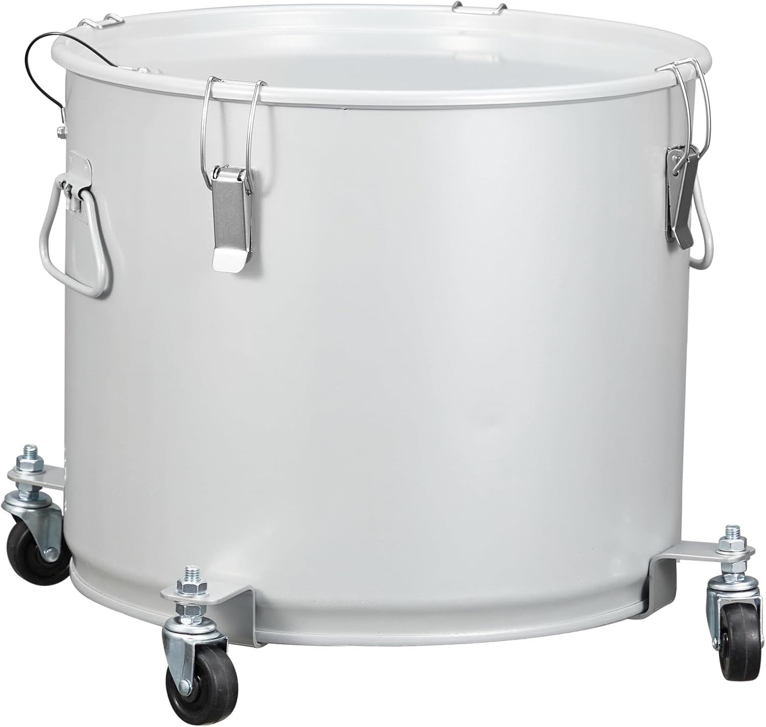 GarveeMore Spargeltopf Frittierfetteimer Ölentsorgungsbehälter 38L mit Rollensockel, mit Deckel,Filterbeutel zum Filtern von Heißem Speiseöl
