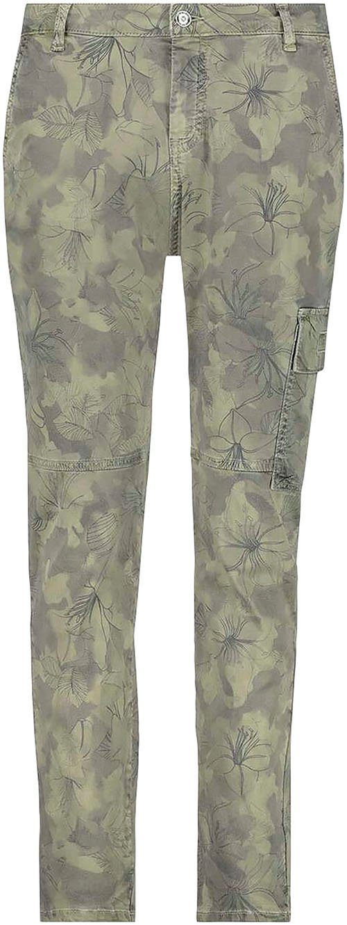 Monari Cargohose mit Camouflage Muster allover