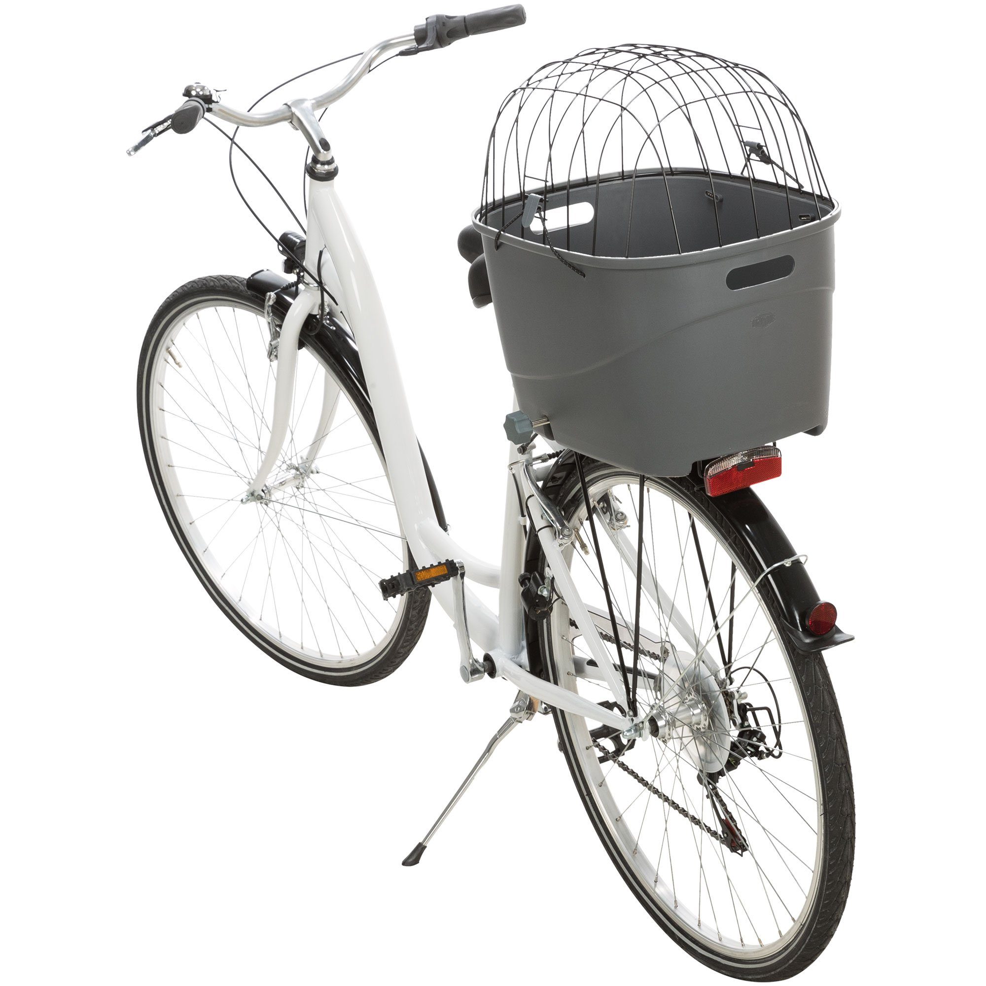 TRIXIE Fahrradkorb Kunststoff Fahrradkorb für Gepäckträger (1-tlg), witterungsunempfindlich | Fahrradkörbe