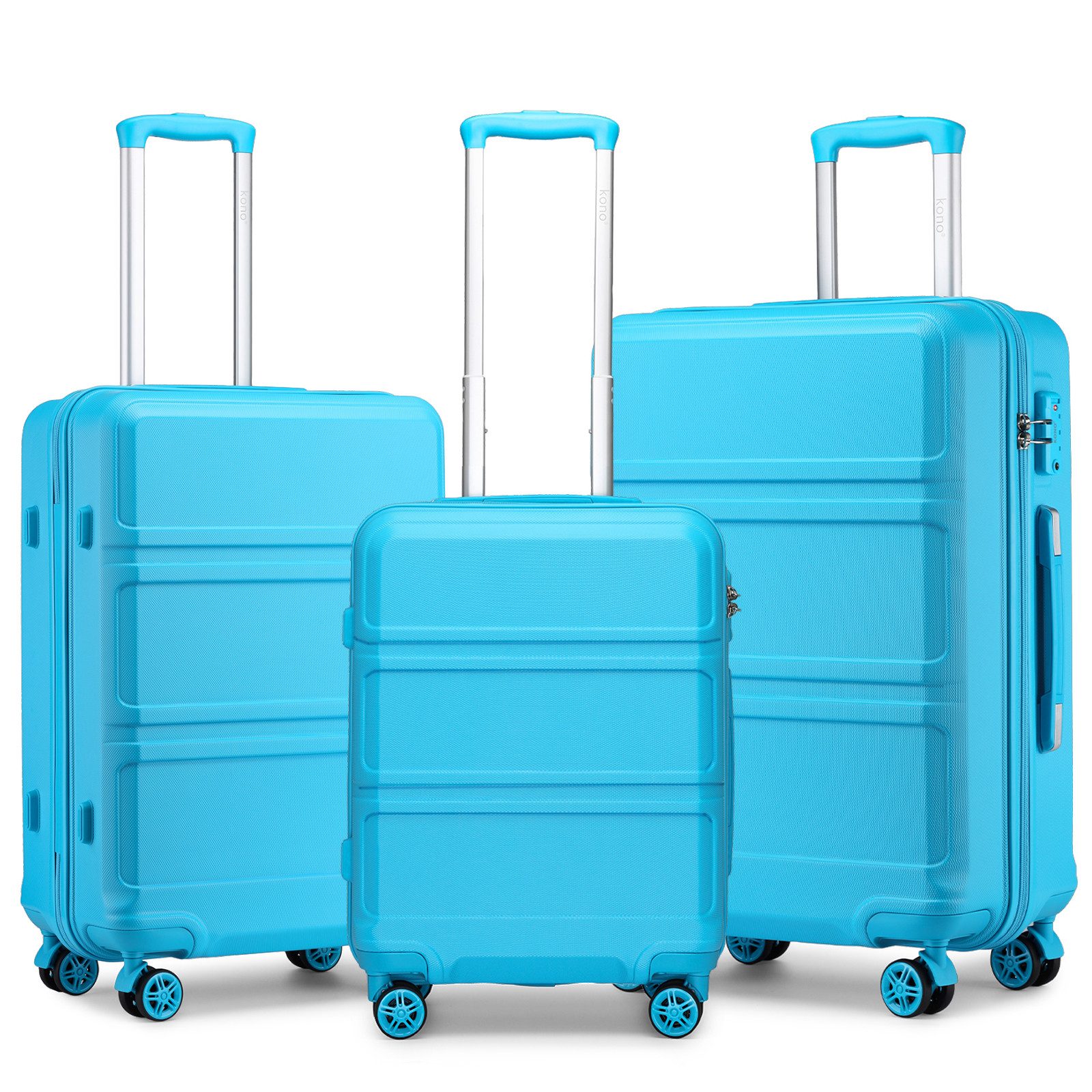 KONO Trolleyset 4 Rollen, (3 tlg), günstig online kaufen