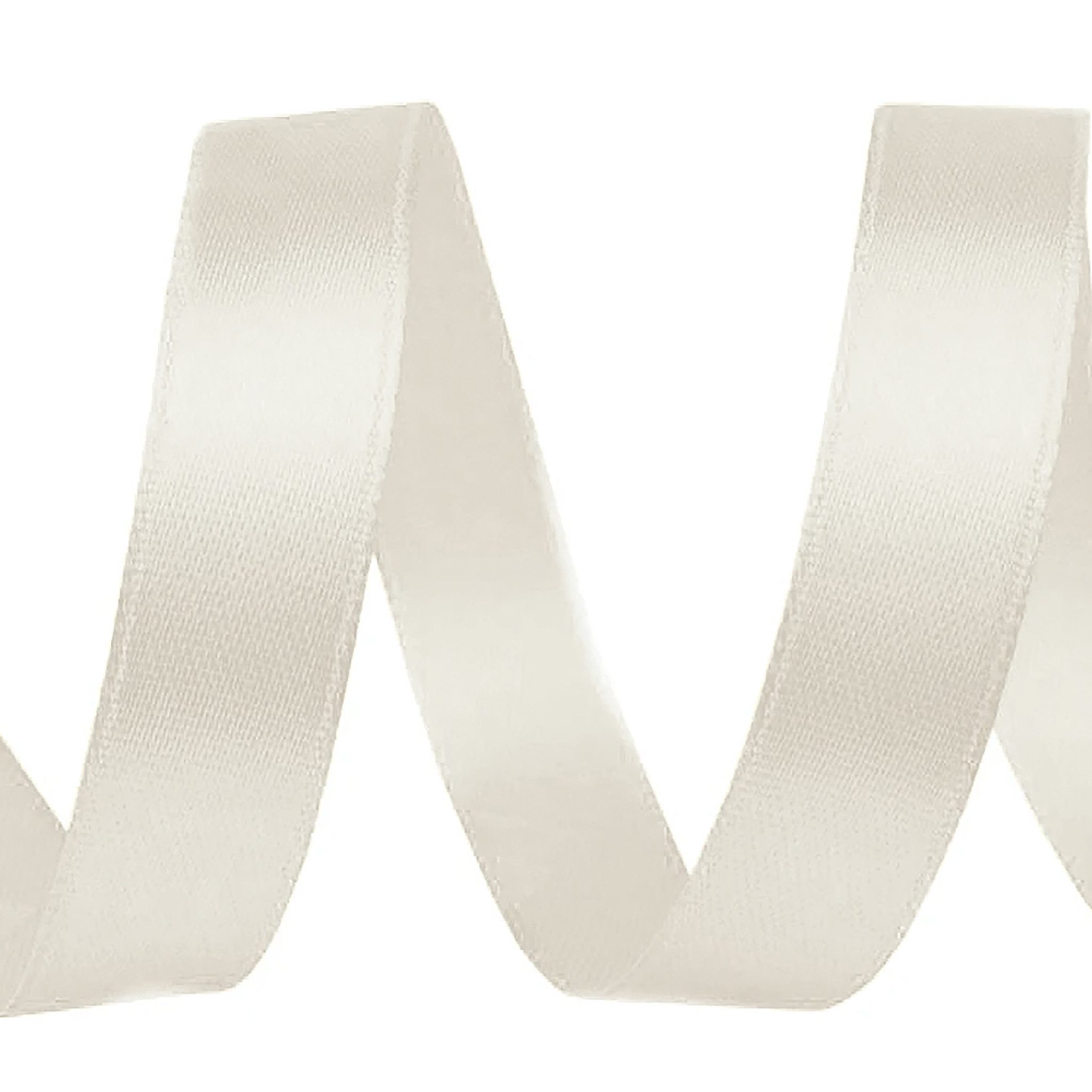 maDDma Geschenkband 5m Satinband 10mm breit Geschenkband Dekoband Schleifen Farbwahl, milchweiß