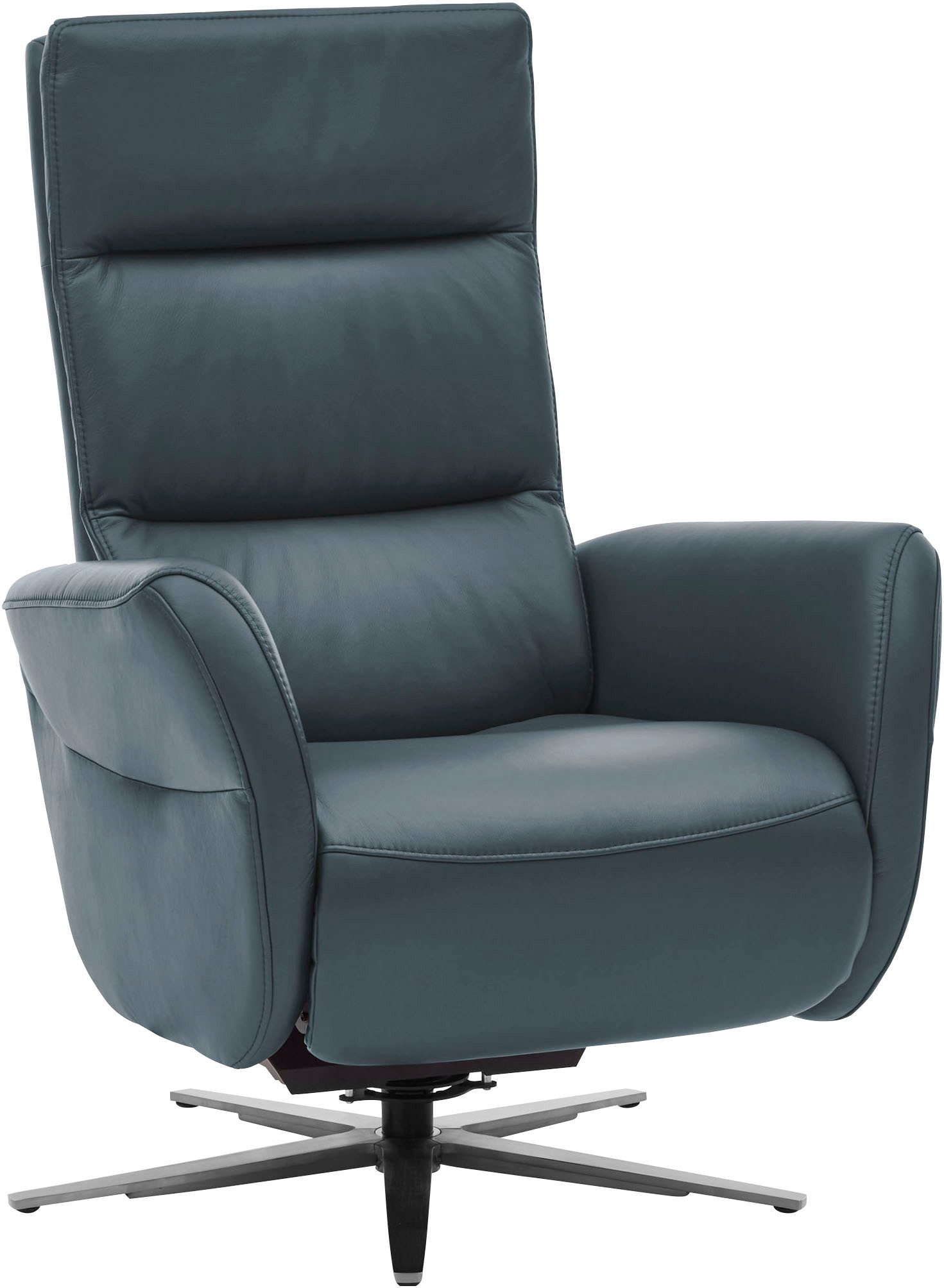 Die PlanBar Relaxsessel PN-RS20038 mit Metallsternfuß inkl. Relaxfunktion und Kopfverstellung (1-St), 360° drehbar, mit Gasdruckverstellung