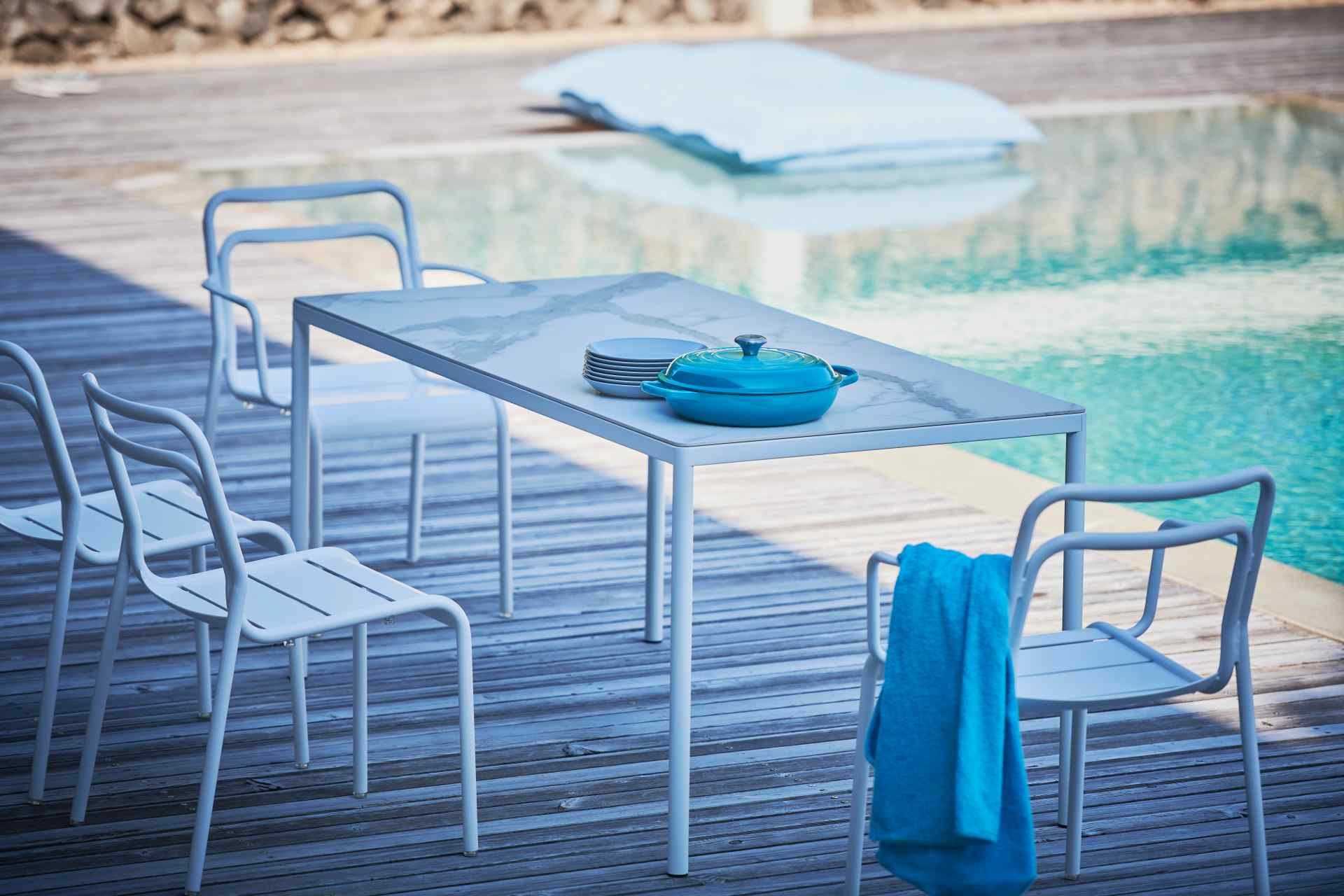 jankurtz Stuhl Live aus Aluminium, Weiß