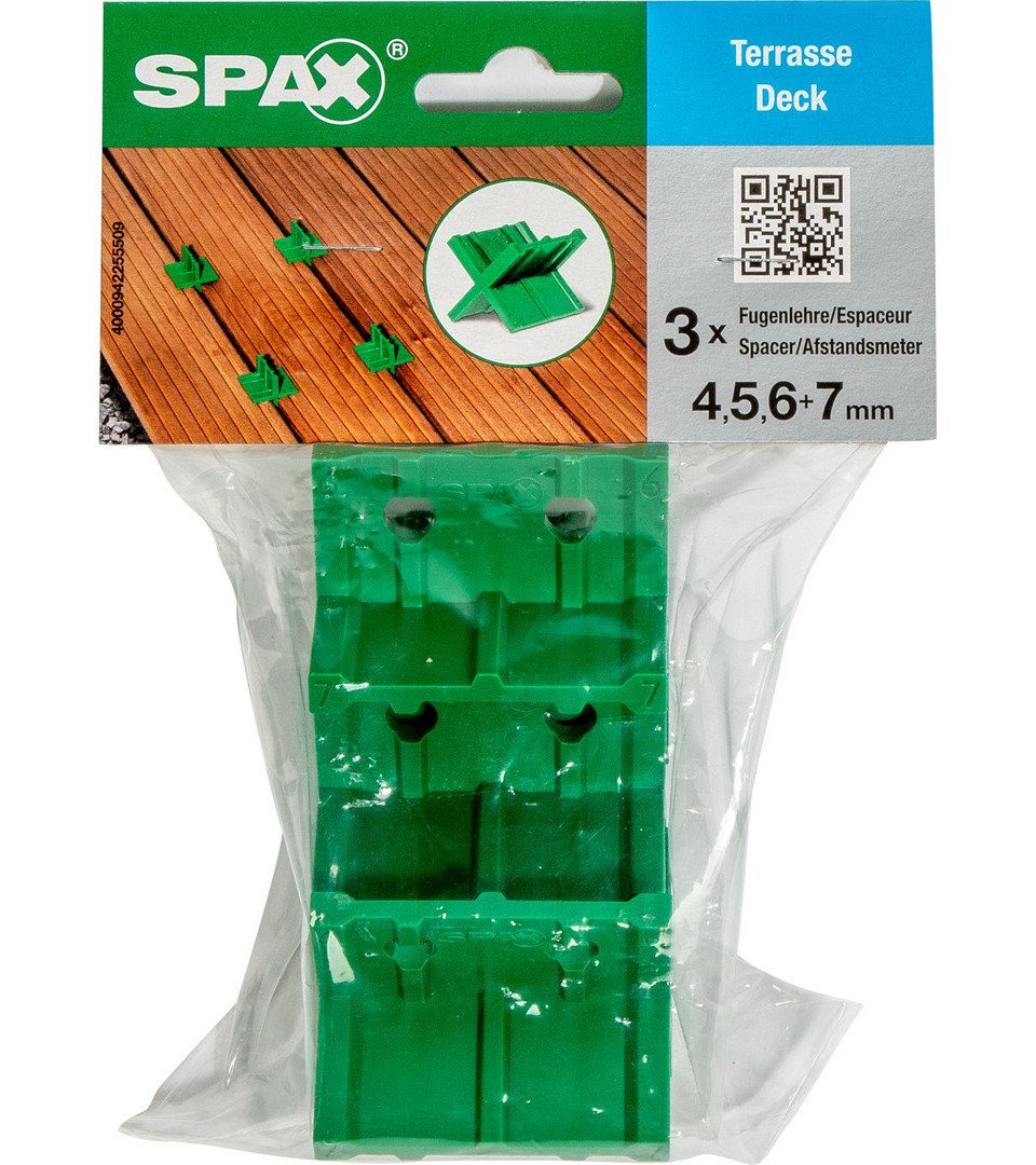 SPAX Дошки для настилу Spax Fugenlehre 4, 5, 6, 7 mm zum stecken + 1