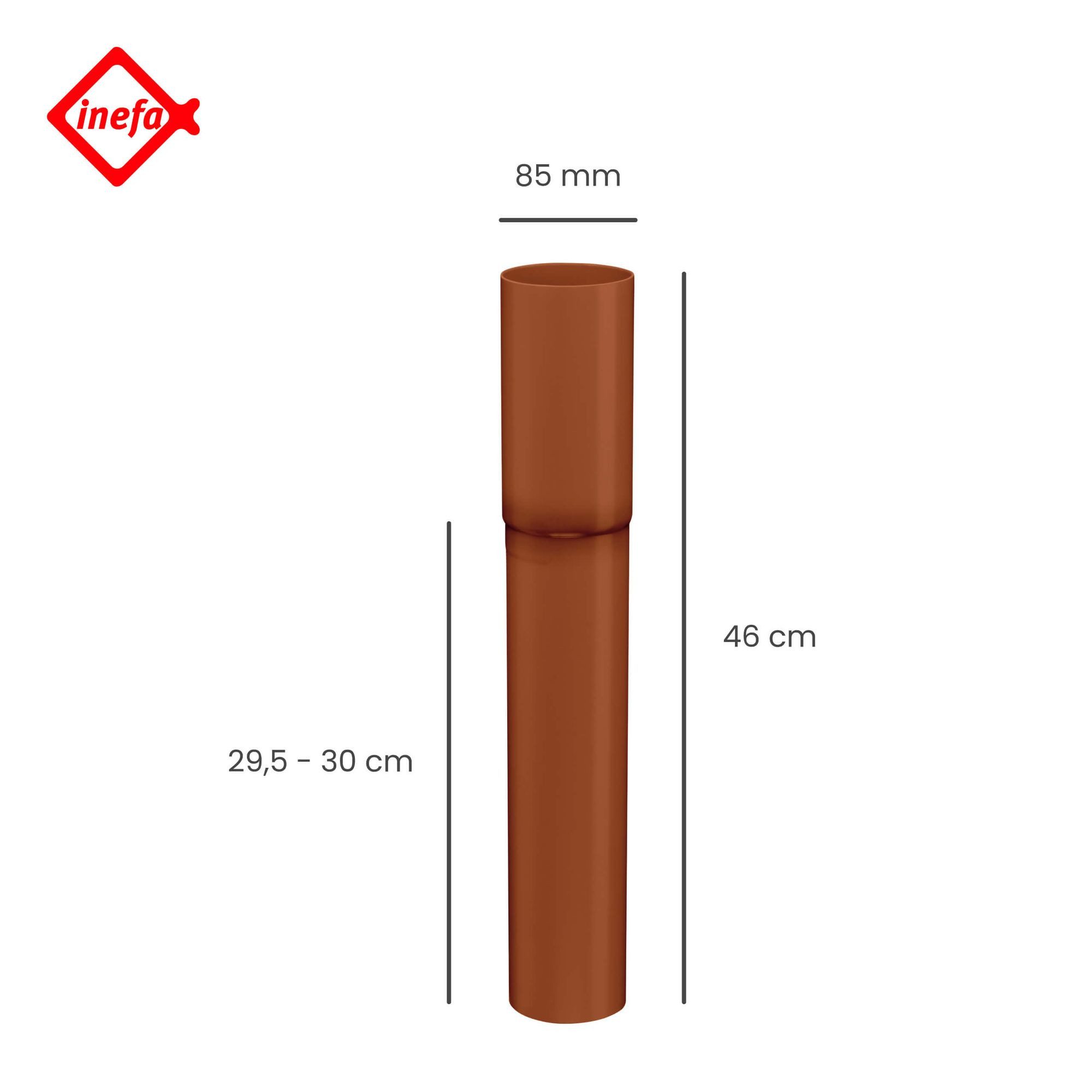 Thumbnail - INEFA Rohrschelle, (DN 85. 1 Stück, 1-St), Zubehör für Gartenhaus, Regenfallrohr, Zwischenstück, Rohrschiebestück