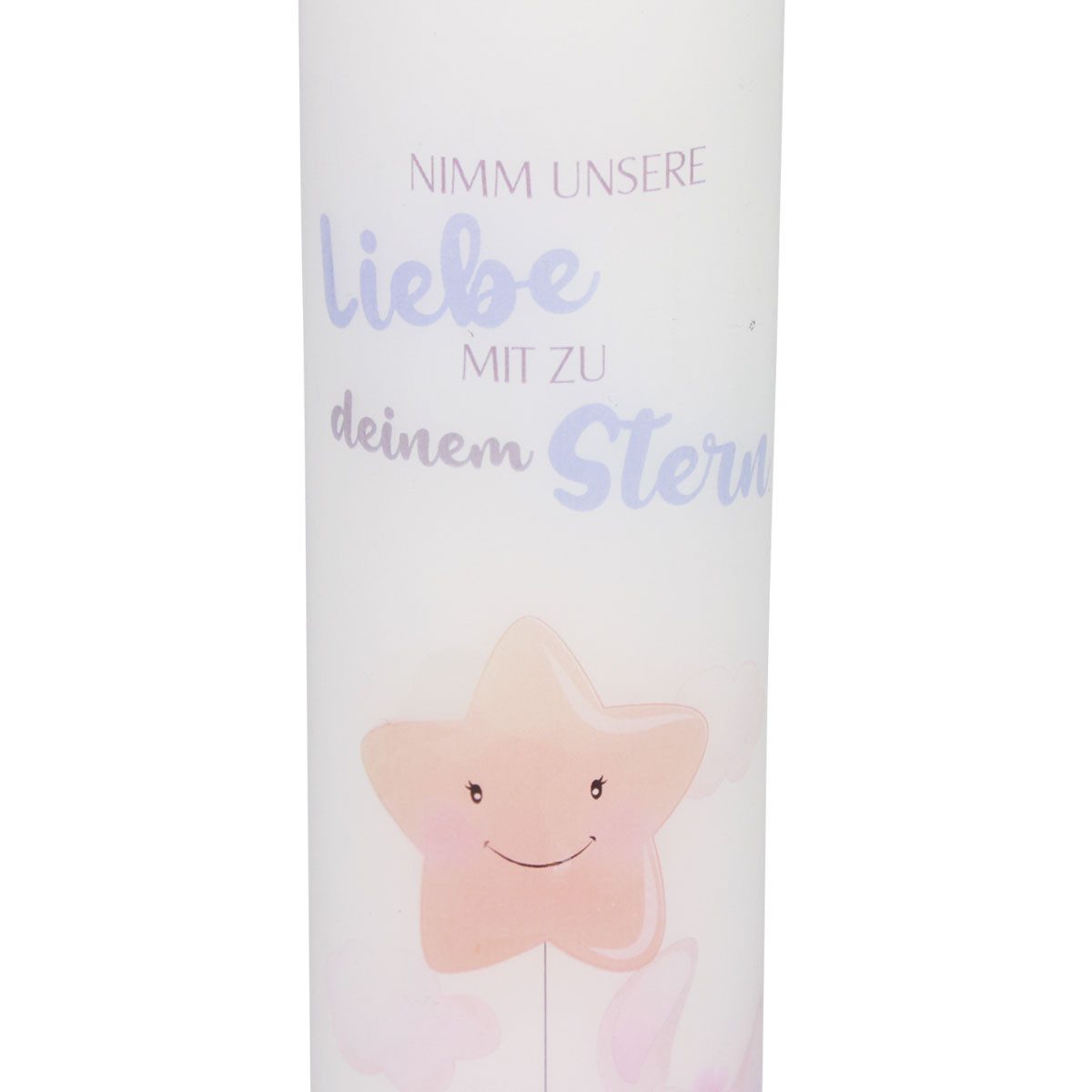 Wiedemann Kerzen Grabkerze Trauerkerze Sternenkind mit Trostspruch und Motiv für