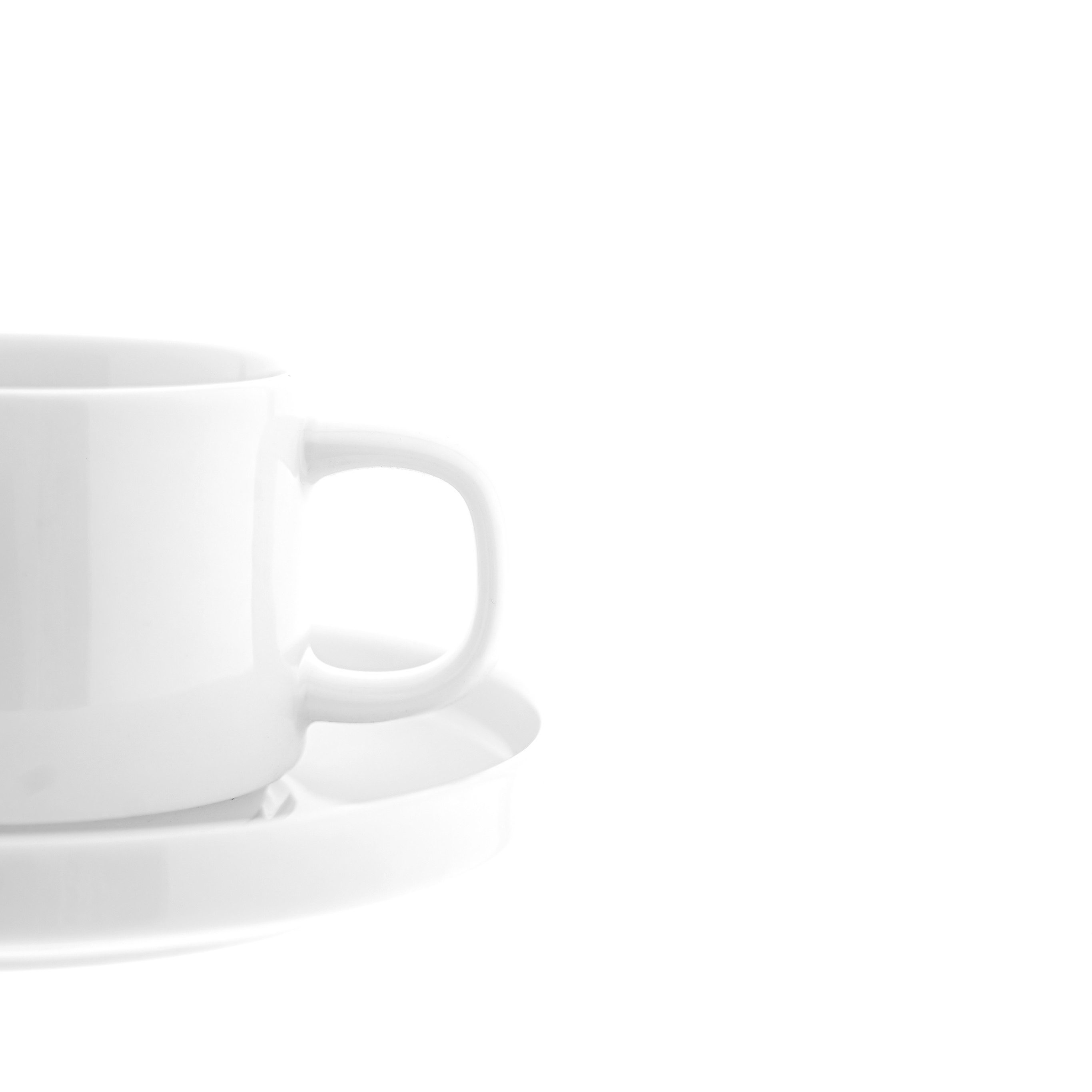 Almina Kaffeeservice Mokkatassen 100 ml - 12-teiliges Set in Weiß (12-tlg), 6 Personen, Porzellan, 12 Teile, für 6 Personen – Bild 4 von 5