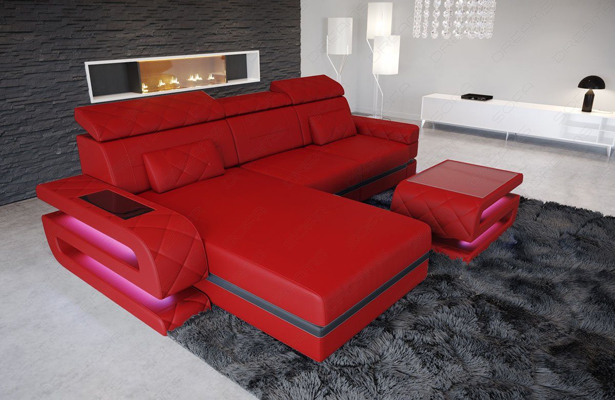 Sofa Dreams Ecksofa Ledersofa Bologna L günstig online kaufen