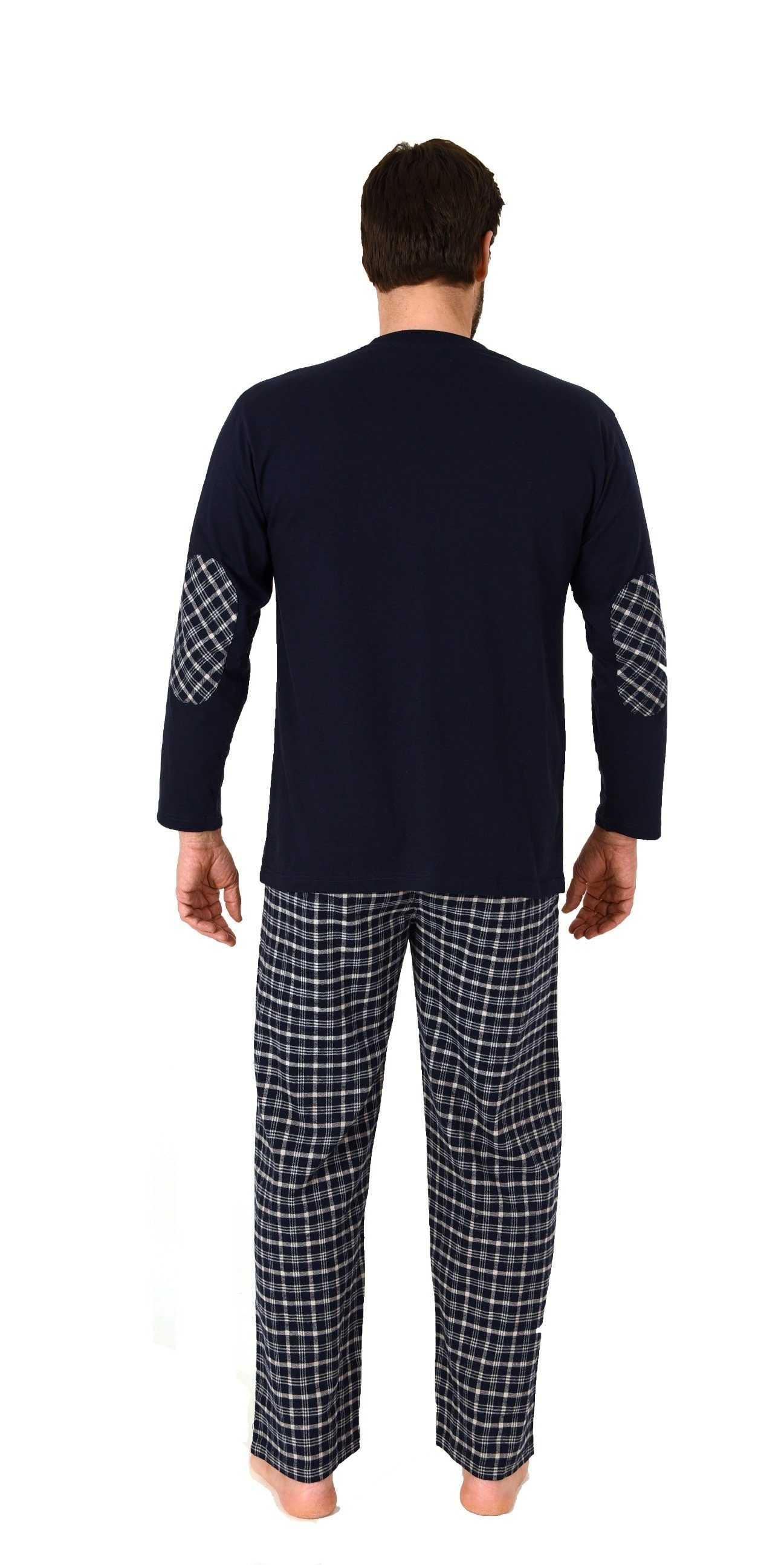 Trend by Normann Pyjama Herren Schlafanzug lang mit Flanell Hose - auch in Übergrößen – Bild 4 von 5