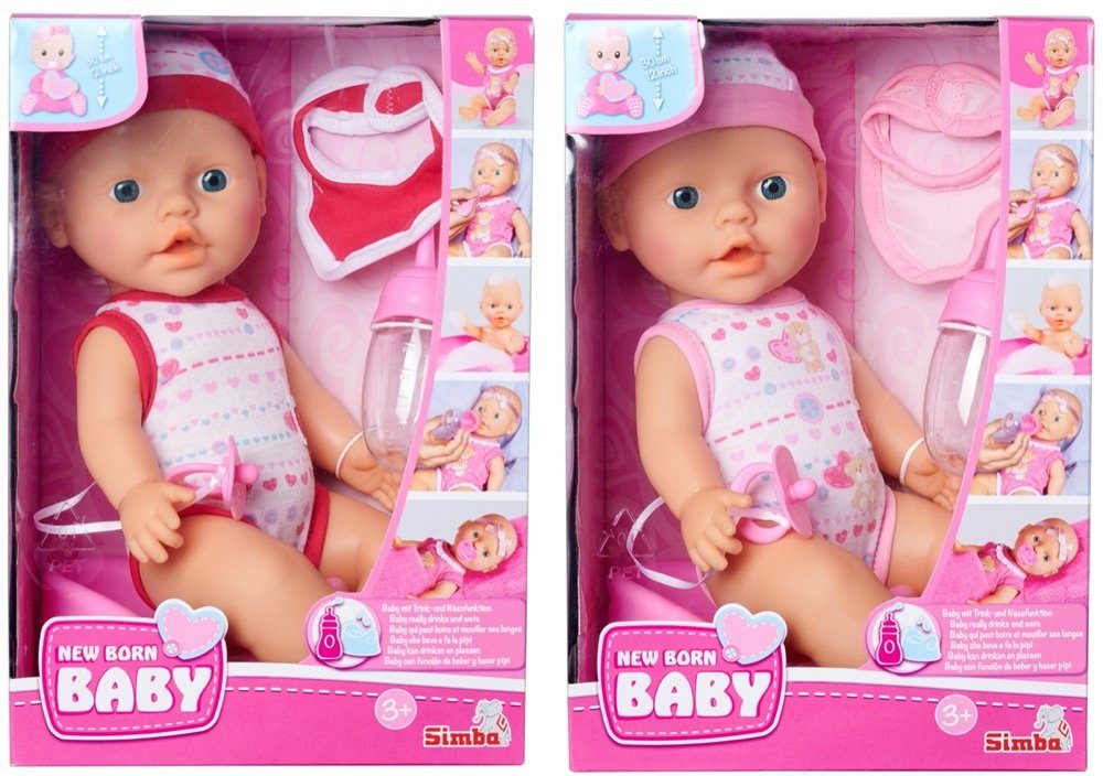 Set Babypuppe SIMBA Entzückendes zufällige New Born Baby Auswahl 105037800 Baby