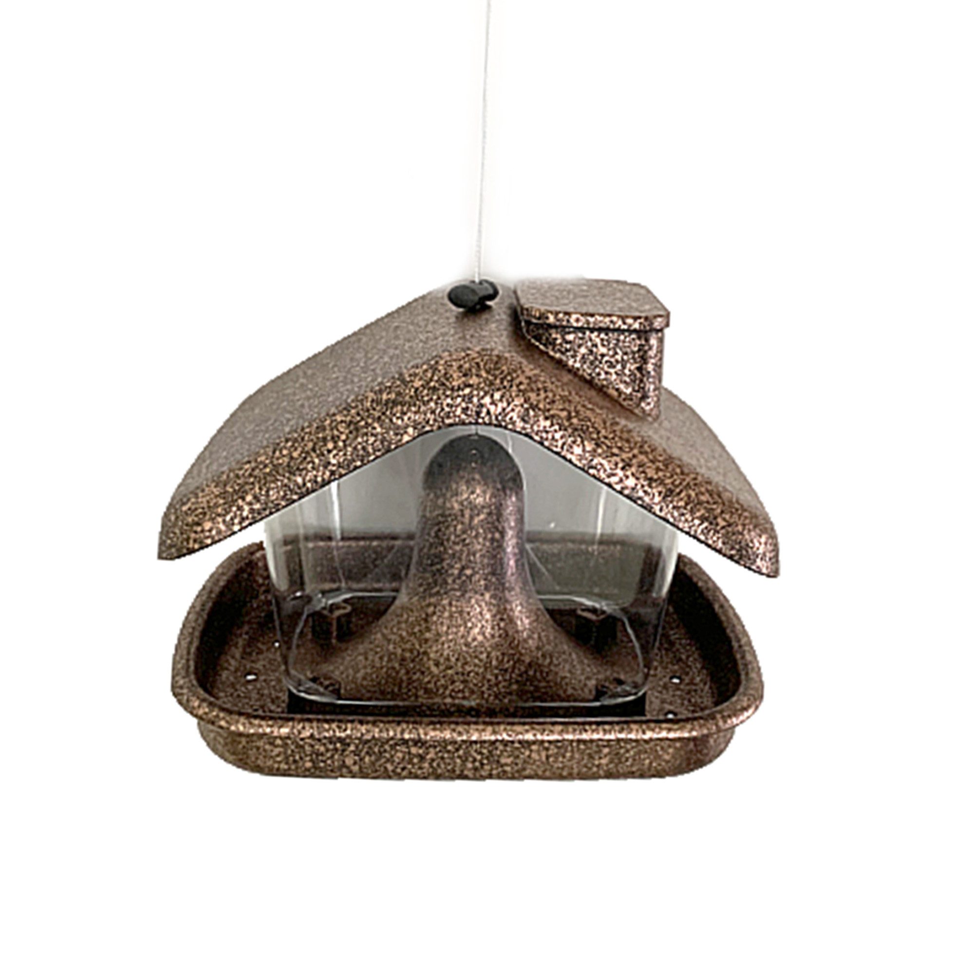 HTI-Living Futterspender Vogelfutterhaus Nessa Metallic Gold, Futterspender Kunststoff zum Hängen