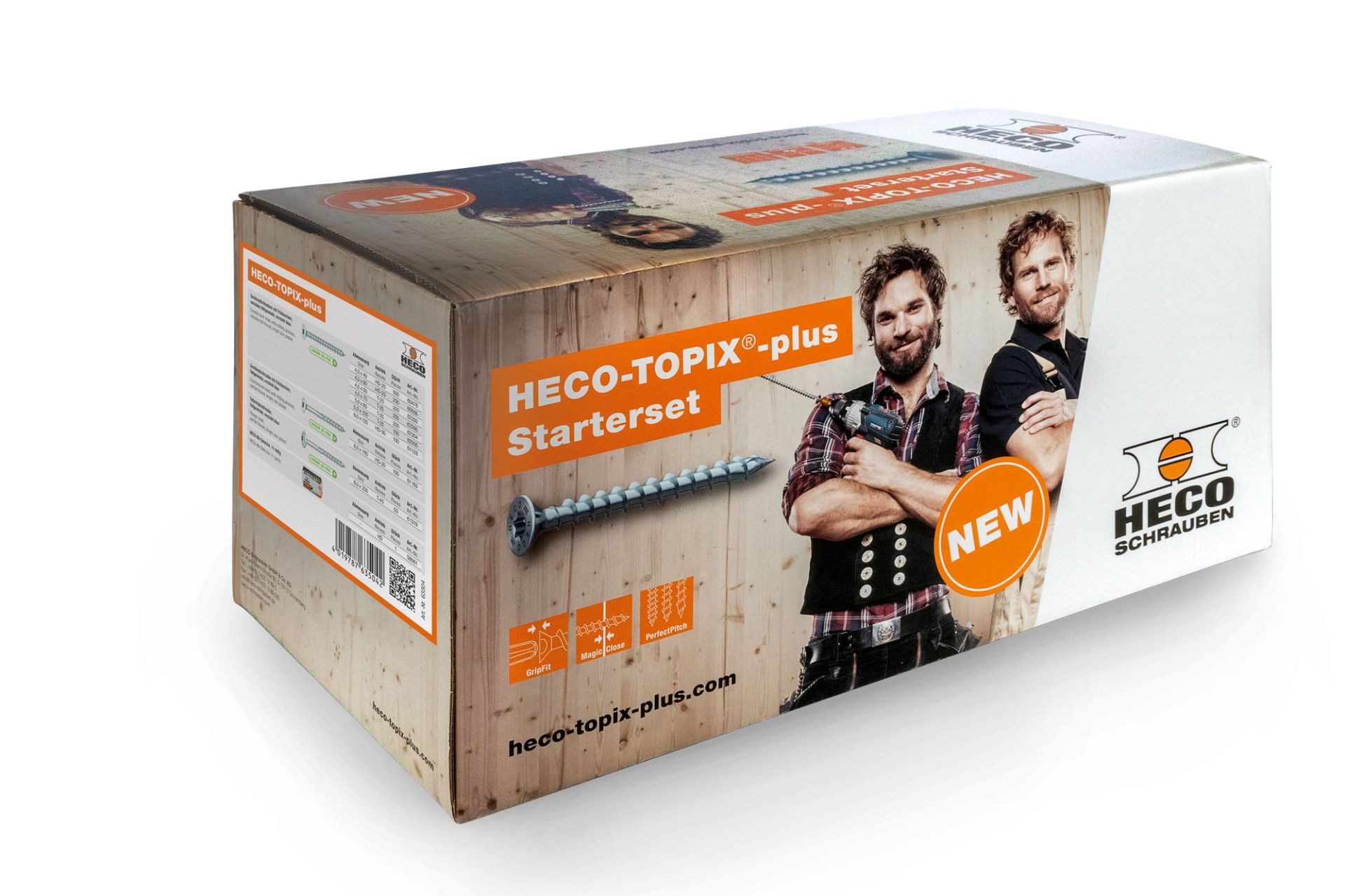 HECO Schrauben Schrauben- und Dübel-Set TOPIX plus - Starter-Set "Zimmerer"