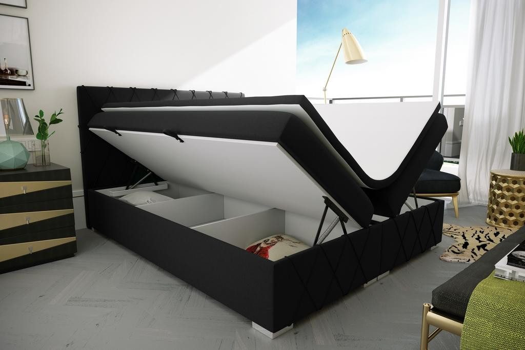 Xlmoebel Boxspringbett Luxus Boxspringbett mit Polsterung und Bettkasten (1-St., Boxspringbett 4069424842555), Hergestellt in Europa