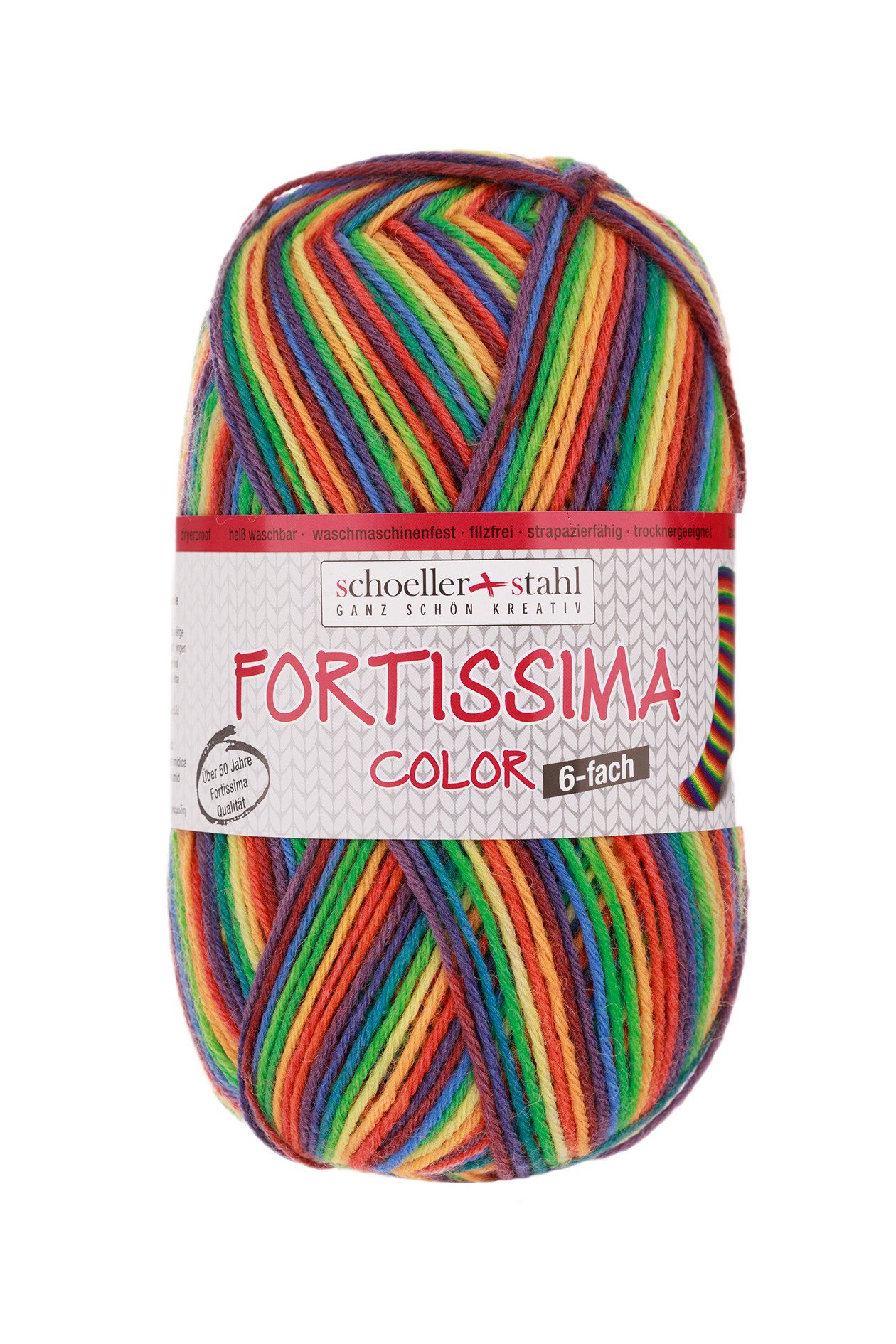Schoeller + Stahl Fortissima Color 6-fach Häkelwolle, 410 m, pflegeleicht, formstabil und hoher Tragekomfort